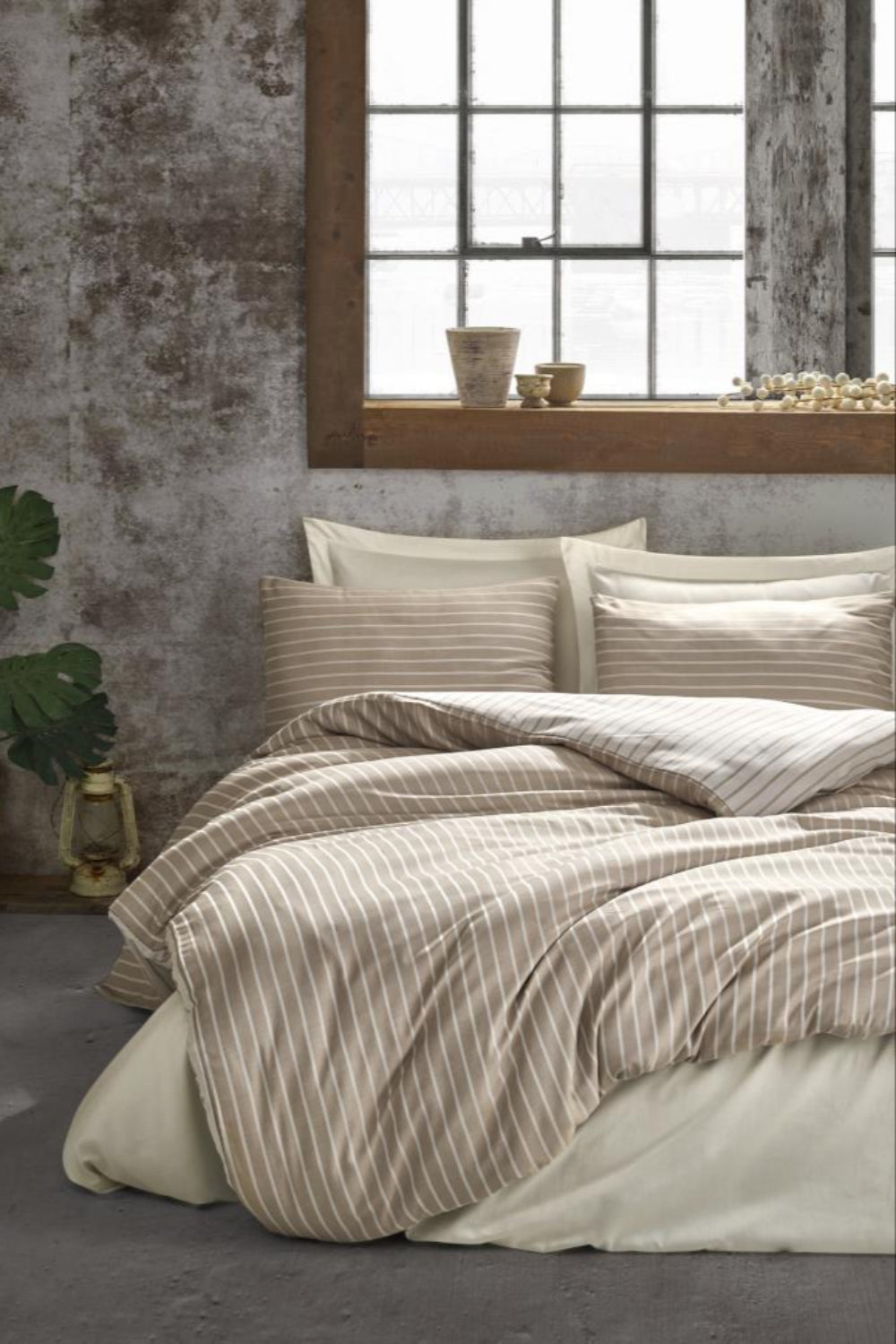 Cotton Box-Cotton Box Bambu çift Kişilik Nevresim Takımı Vizon-Çift Kişilik Nevresim Takımı-1-Milagron.com