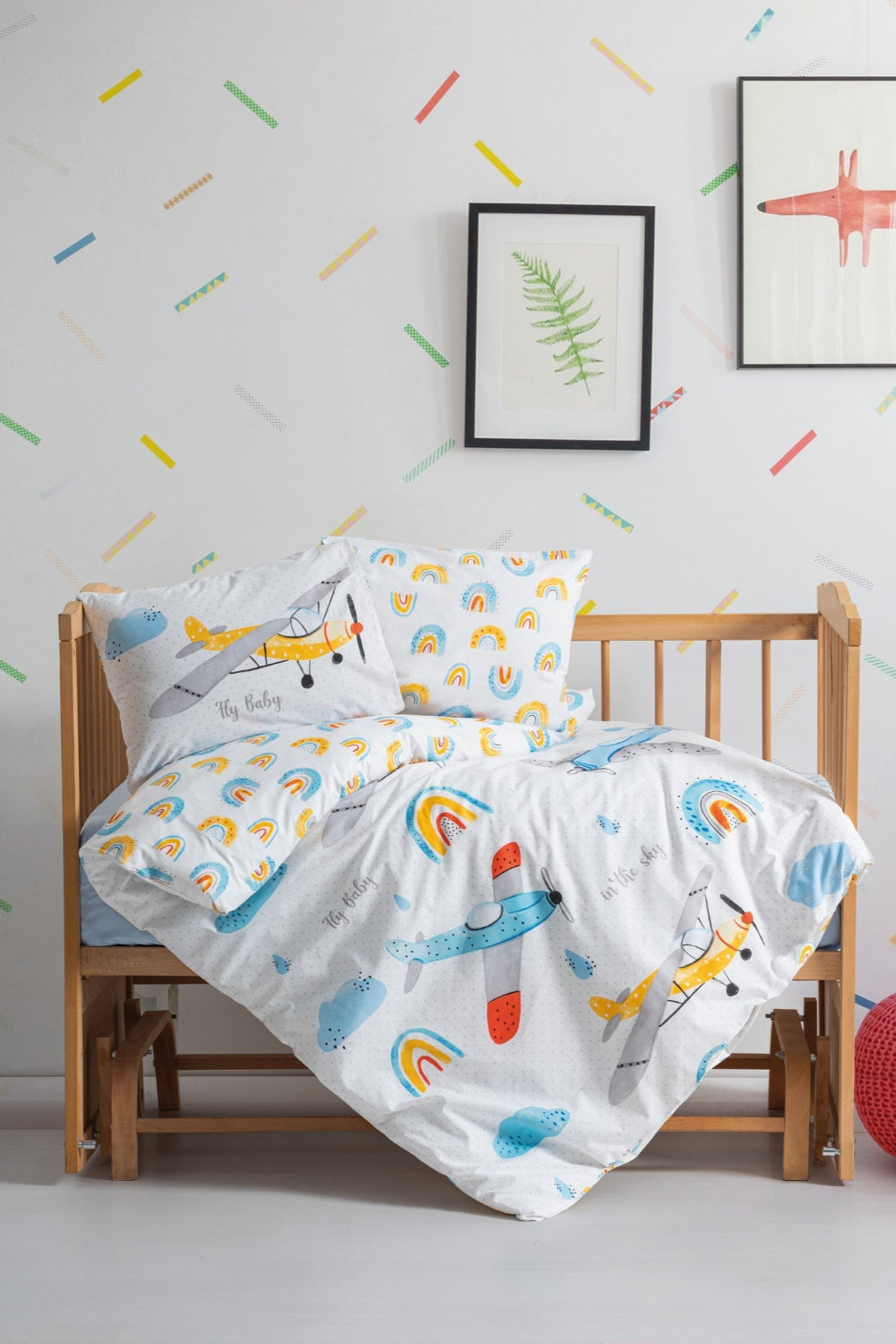 Cotton Box-Cotton Box Bebek Nevresim Takımı Sky Mavi-Bebek Nevresim Takımı-1-Milagron.com