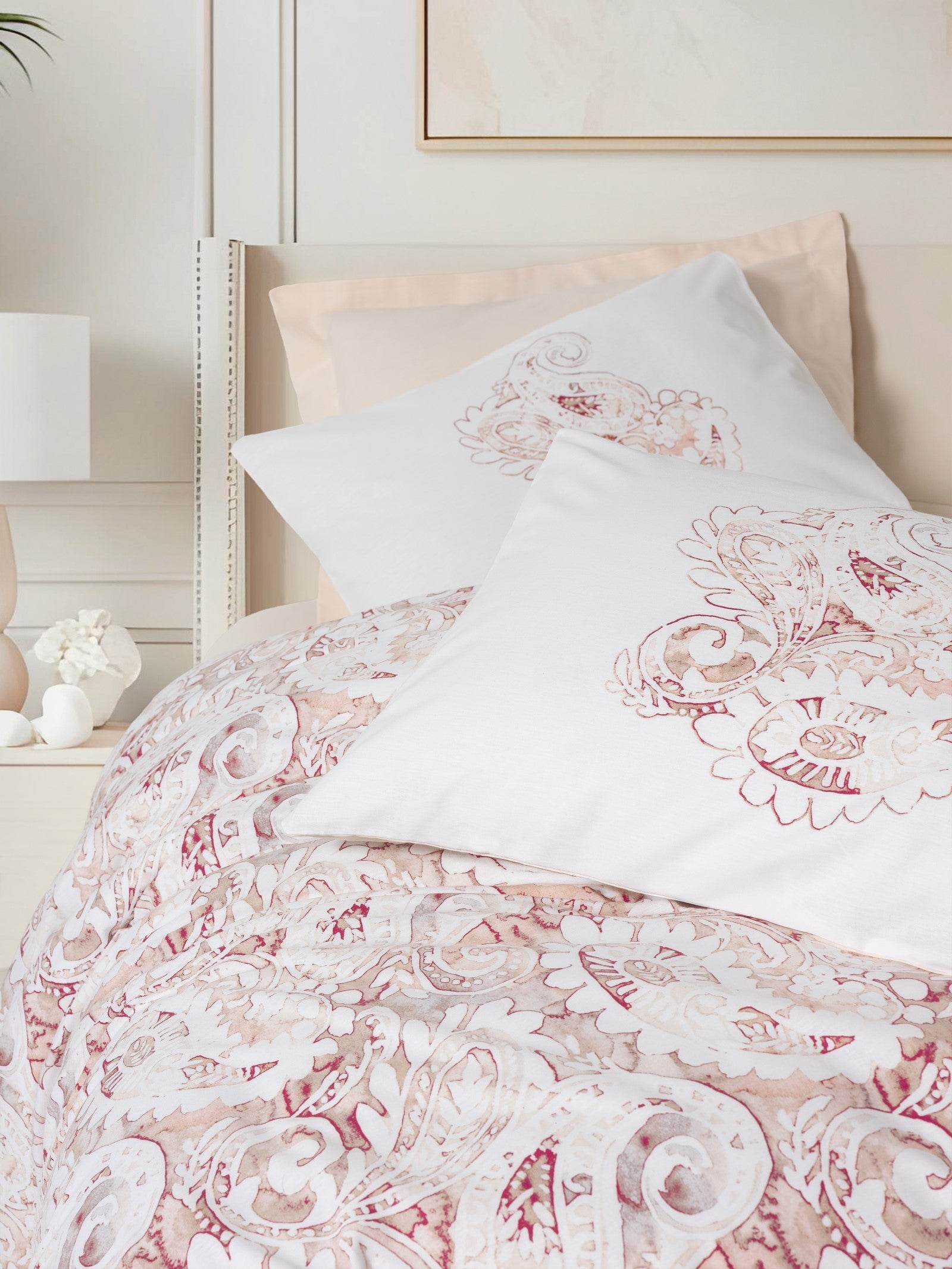 Cotton Box-Bohem Çift Kişilik Nevresim Takımı Serava Somon-Nevresim Takımı-2-Milagron.com