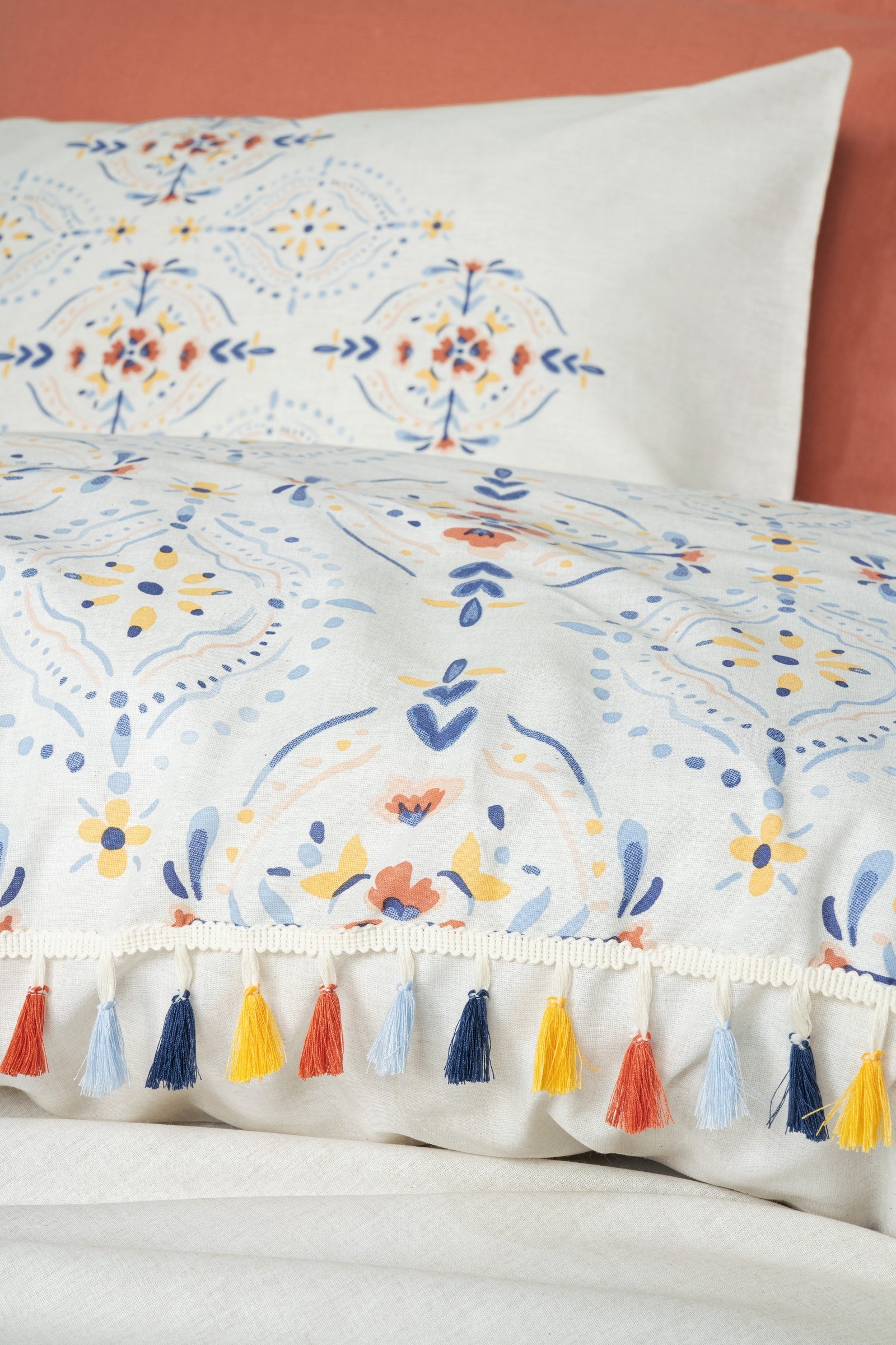 Cotton Box-Candy Çift Kişilik Nevresim Takımı Milis Kiremit-Nevresim Takımı-2-Milagron.com