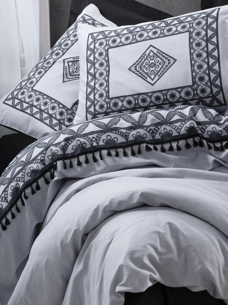 Cotton Box-Candy Tek Kişilik Nevresim Takımı Degno Siyah-Nevresim Takımı-2-Milagron.com