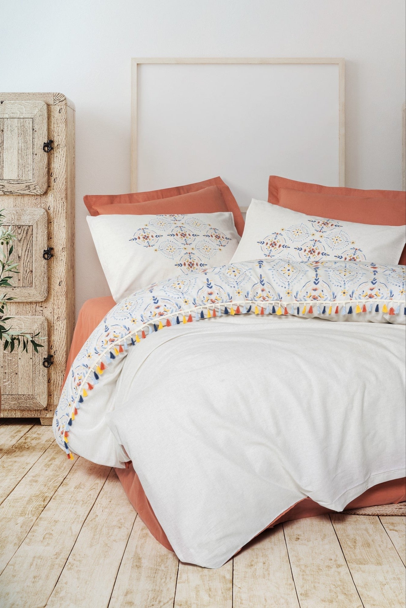 Cotton Box-Cotton Box Candy Tek Kişilik Nevresim Takımı Milis Kiremit-Tek Kişilik Nevresim Takımı-1-Milagron.com