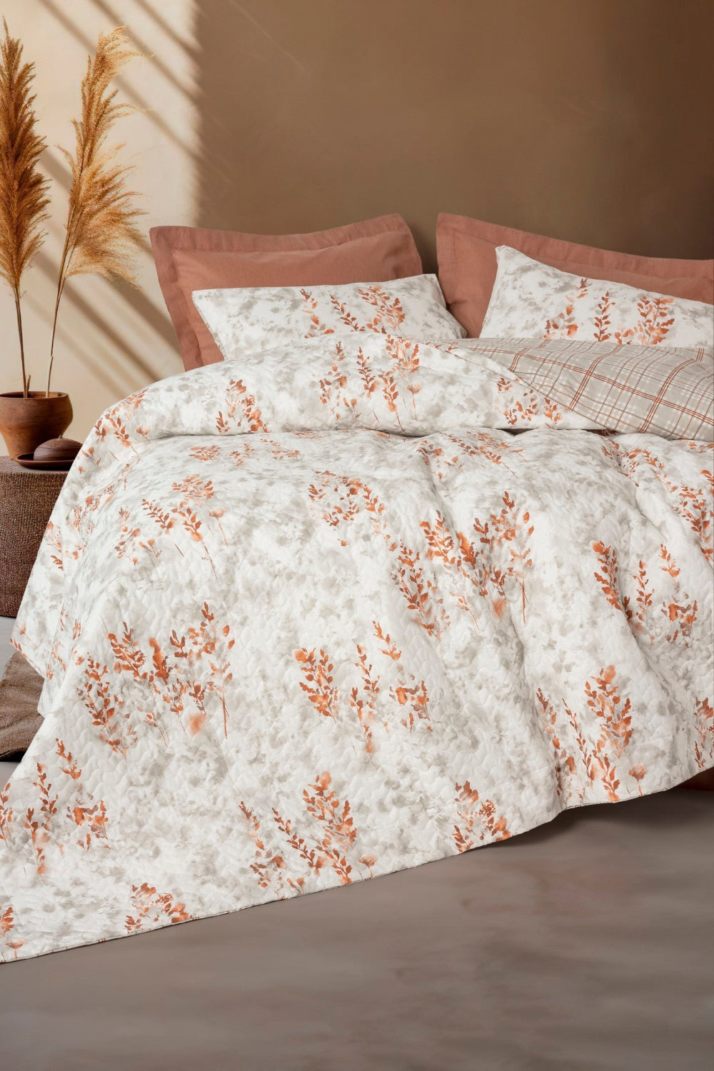 Cotton Box-Çift Kişilik Complete Set Lamina Tarçın-Nevresim Takımı-1-Milagron.com