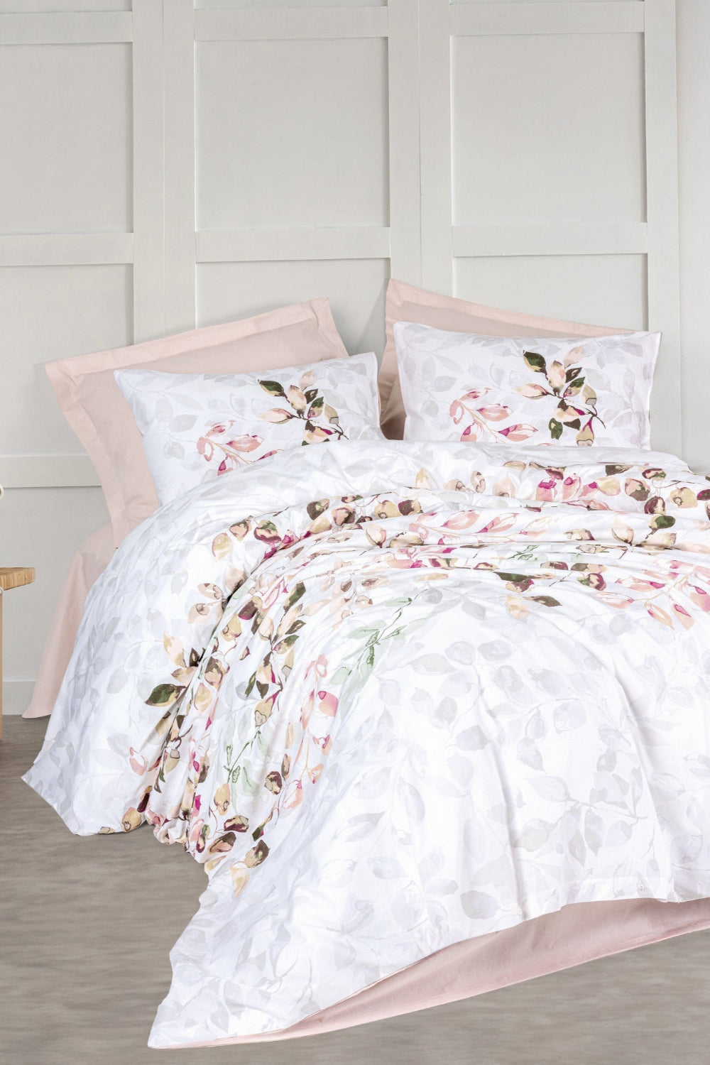 Cotton Box-Çift Kişilik Nevresim Takımı Brice Bej-Nevresim Takımı-1-Milagron.com