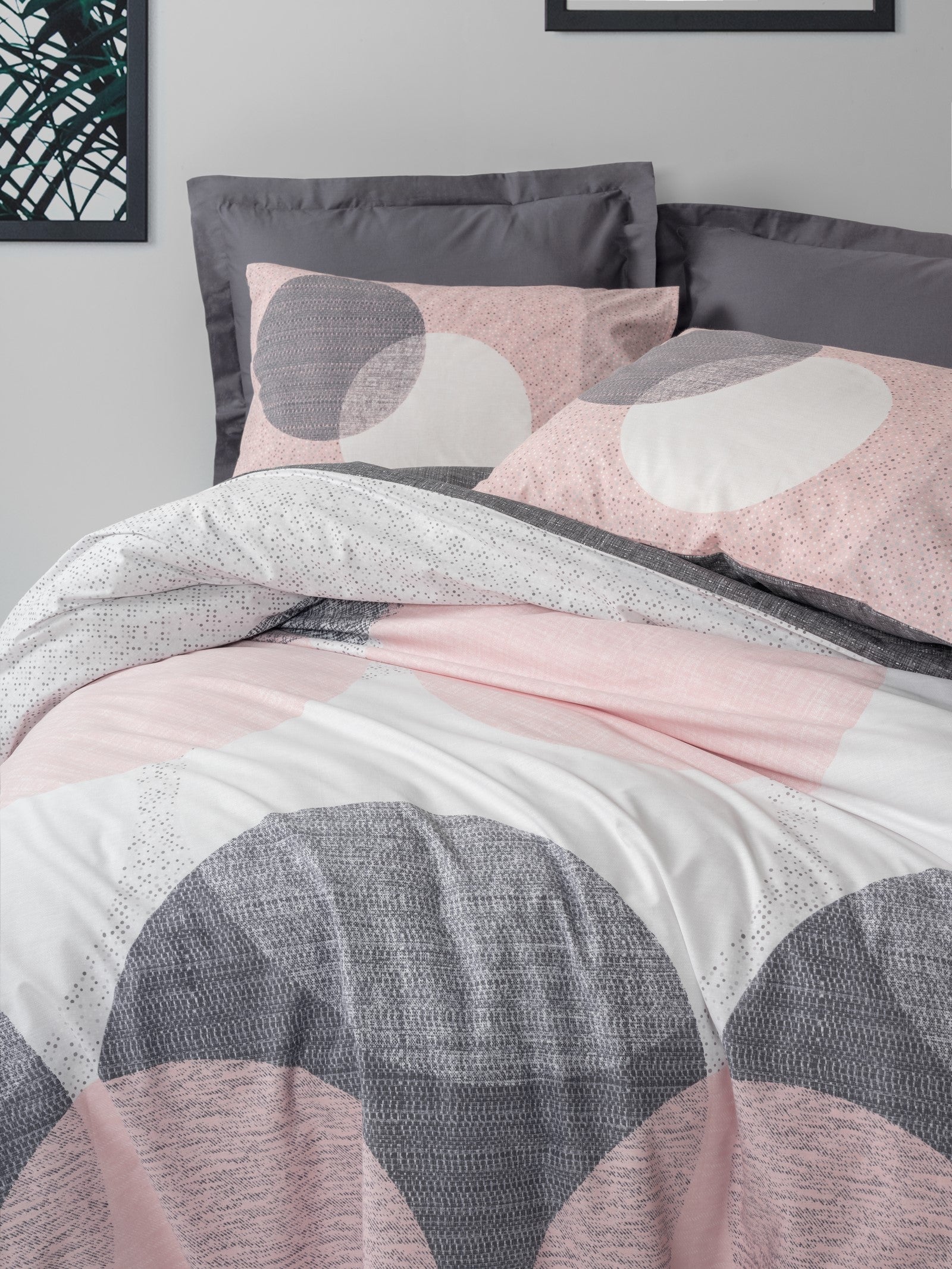 Cotton Box-Çift Kişilik Nevresim Takımı Leron Gri-Nevresim Takımı-2-Milagron.com