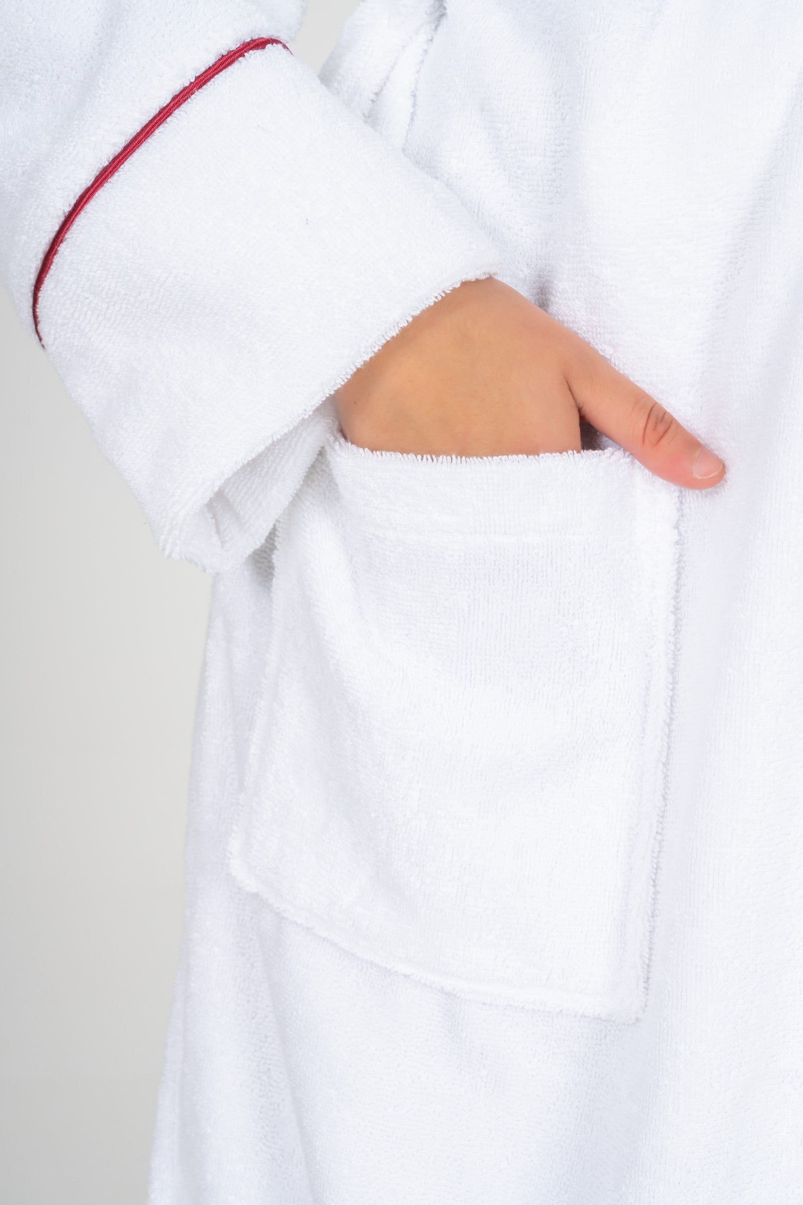 Cotton Box-Classic Bornoz Seti Helya Beyaz Unisex M/L-Bornoz Seti-8-Milagron.com