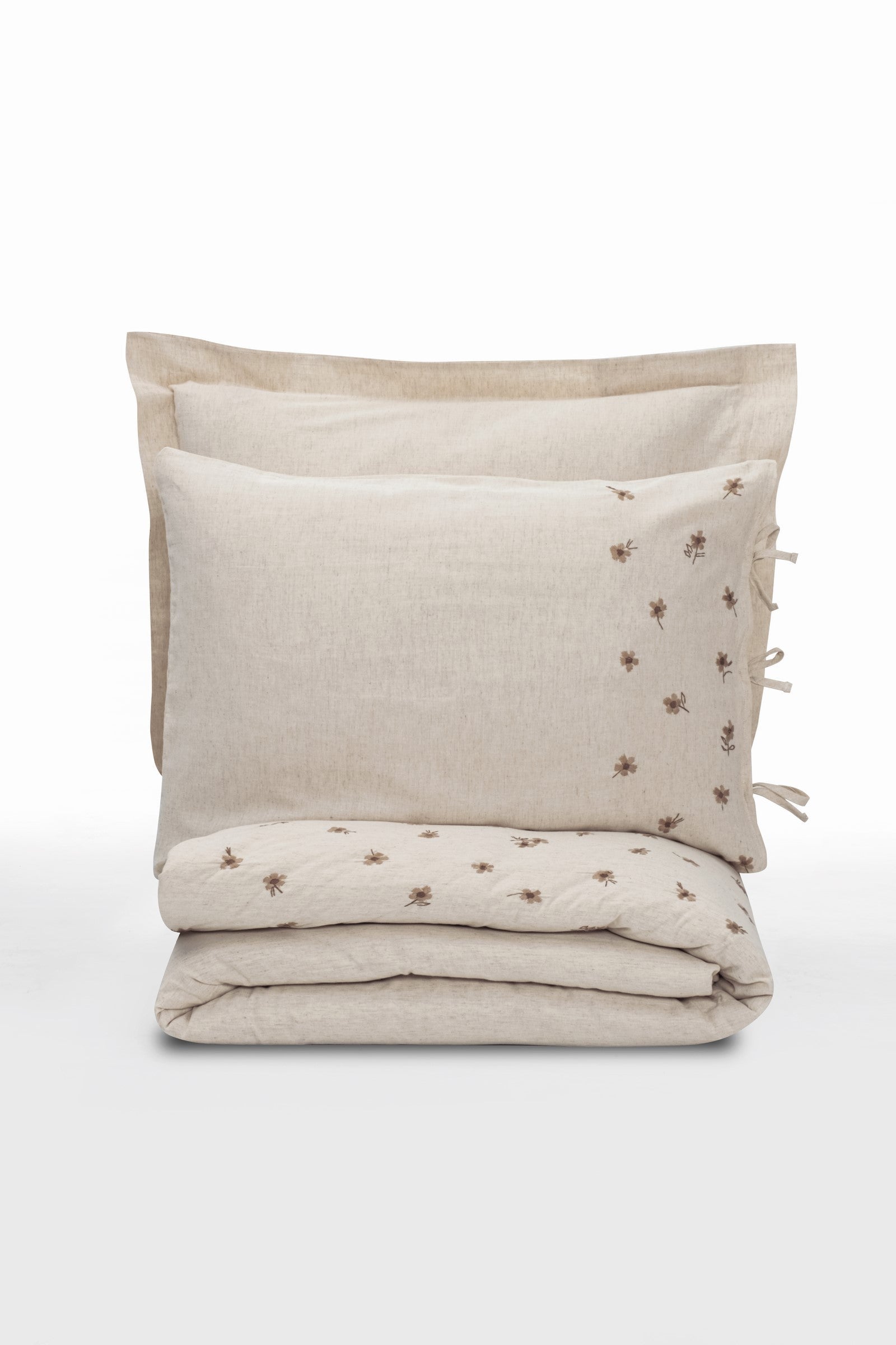 Cotton Box-Cotton Box Cotton Keten çift Kişilik Nevresim Takımı Arie-Çift Kişilik Nevresim Takımı-4-Milagron.com