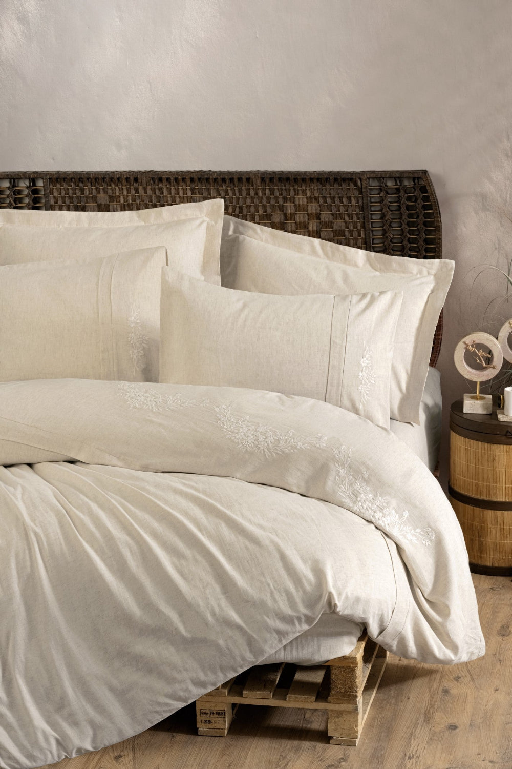 Cotton Box-Cotton Box Cotton Keten çift Kişilik Nevresim Takımı Forbes-Çift Kişilik Nevresim Takımı-1-Milagron.com