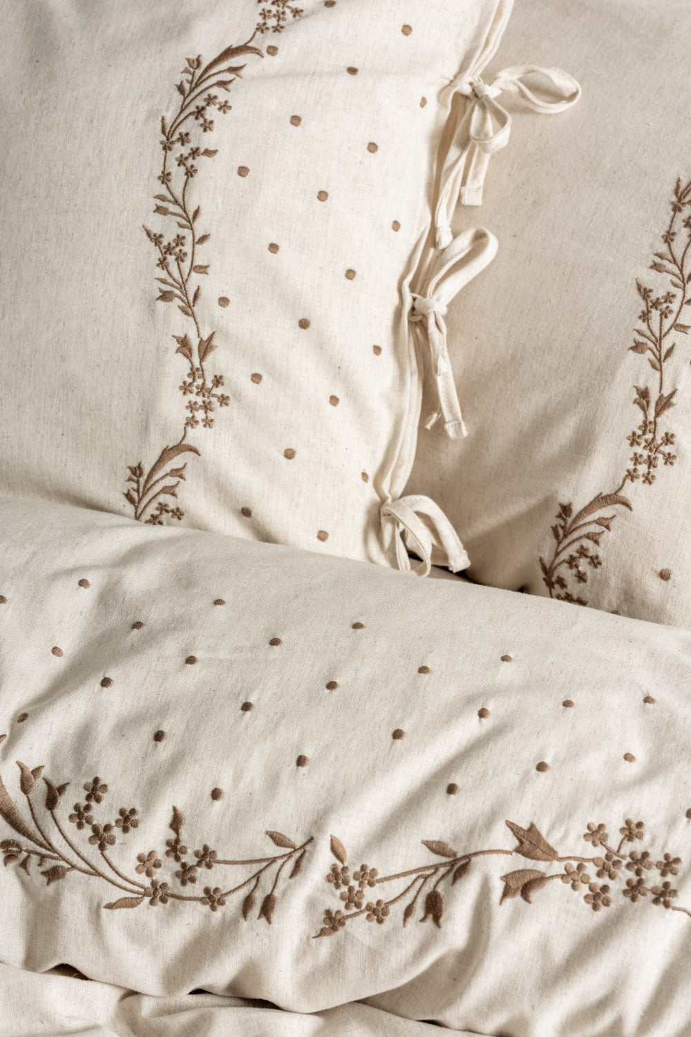 Cotton Box-Cotton Box Cotton Keten çift Kişilik Nevresim Takımı Pelias-Çift Kişilik Nevresim Takımı-2-Milagron.com