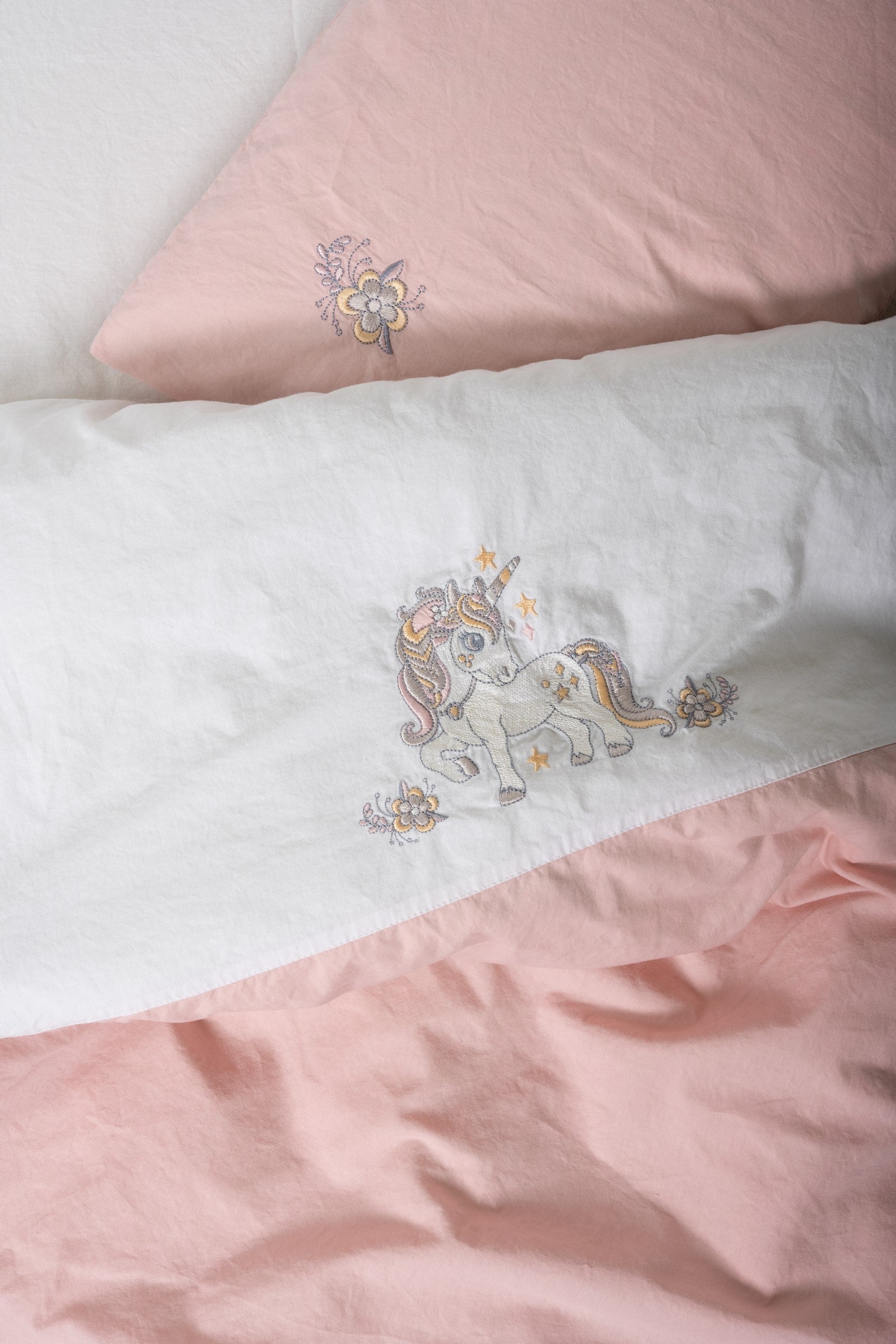 Cotton Box-Cuddly Nakışlı Bebek Nevresim Takımı Bonic Beyaz-Nevresim Takımı-2-Milagron.com