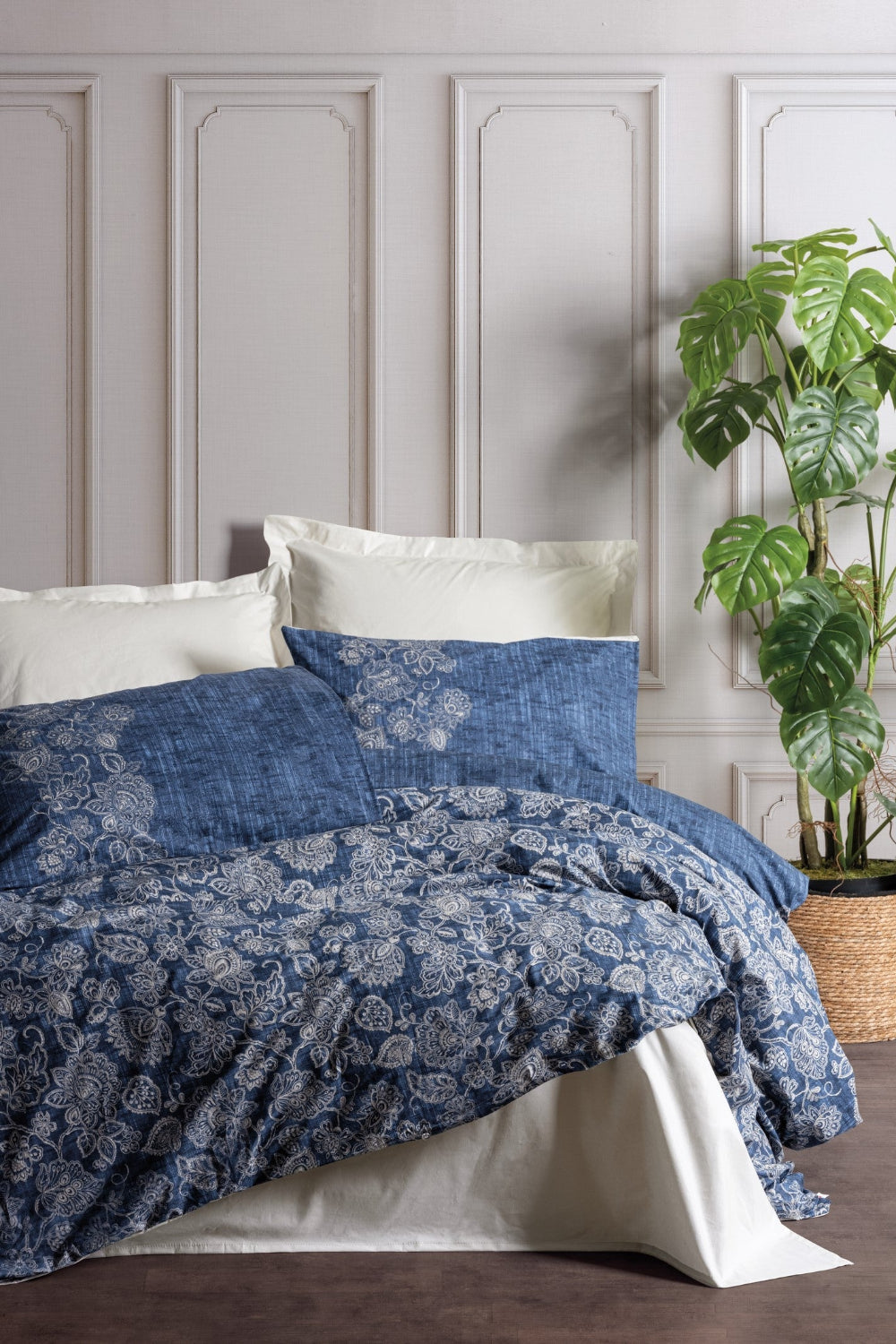 Cotton Box-Dual Çift Kişilik Nevresim Takımı Annika Bej-Nevresim Takımı-1-Milagron.com