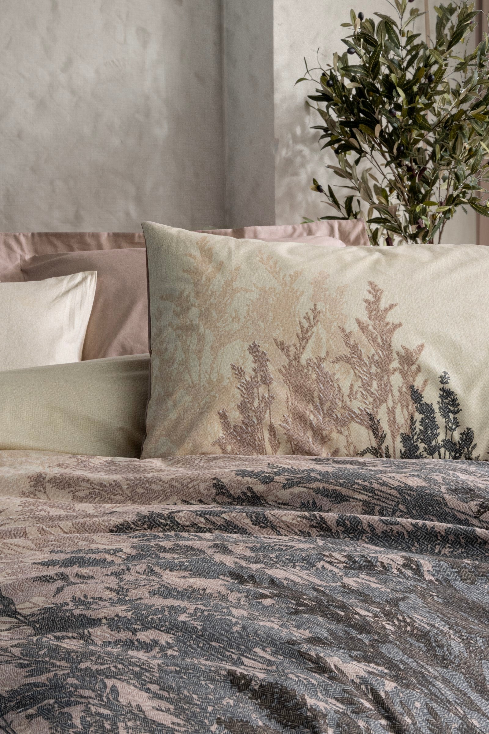 Cotton Box-Dual Çift Kişilik Nevresim Takımı Lindon Bej-Nevresim Takımı-2-Milagron.com