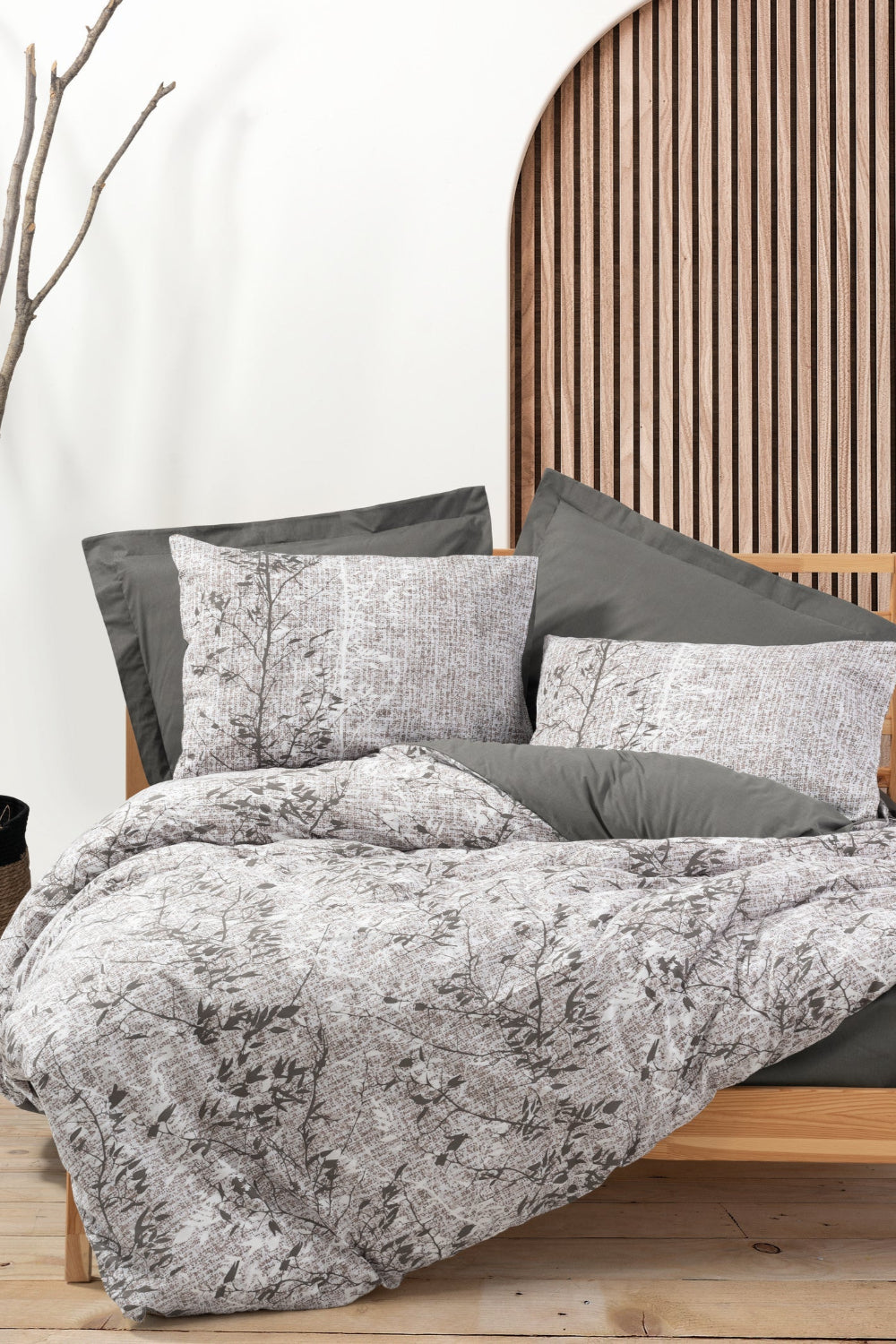 Cotton Box-Cotton Box Dual Tek Kişilik Nevresim Takımı Odin Kahve-Tek Kişilik Nevresim Takımı-1-Milagron.com