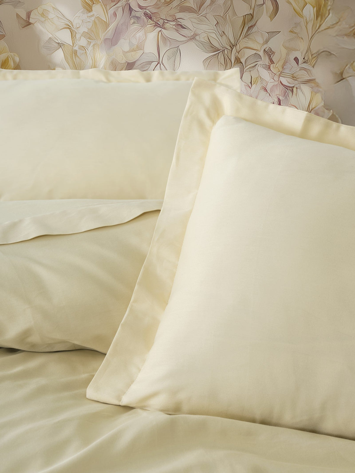 Cotton Box-Elegant Saten Tek Kişilik Nevresim Takımı Bej-Nevresim Takımı-1-Milagron.com