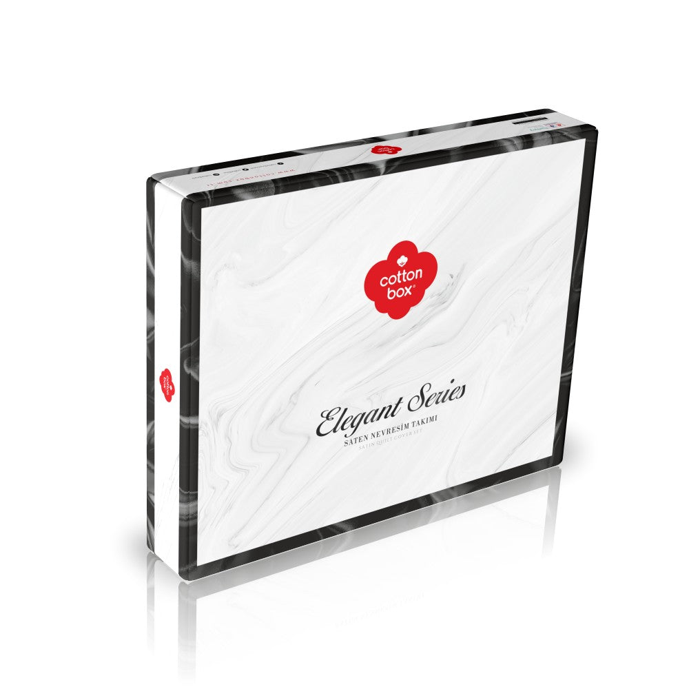 Cotton Box-Elegant Saten Tek Kişilik Nevresim Takımı Beyaz-Nevresim Takımı-2-Milagron.com