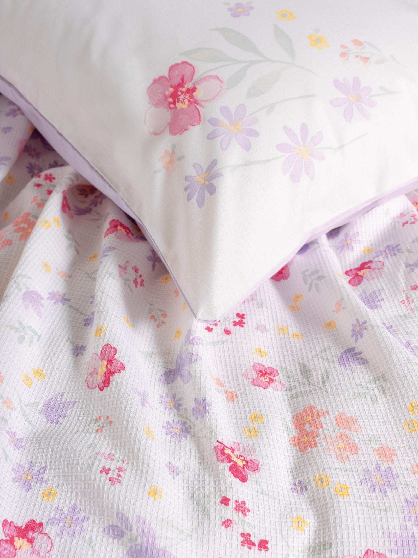 Cotton Box-Estiva Çift Kişilik Pike Takımı Winsome Lila-Nevresim Takımı-3-Milagron.com