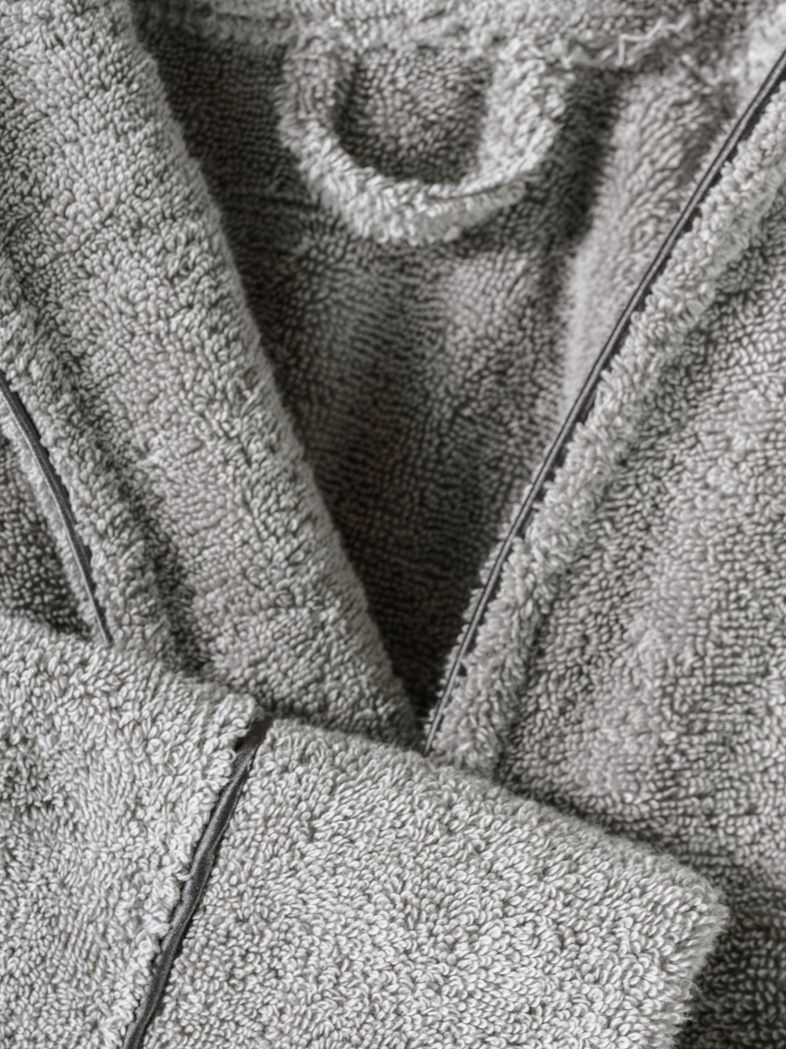 Cotton Box-Exclusive Single Bornoz Seti Gri L/XL-Bornoz Seti-2-Milagron.com