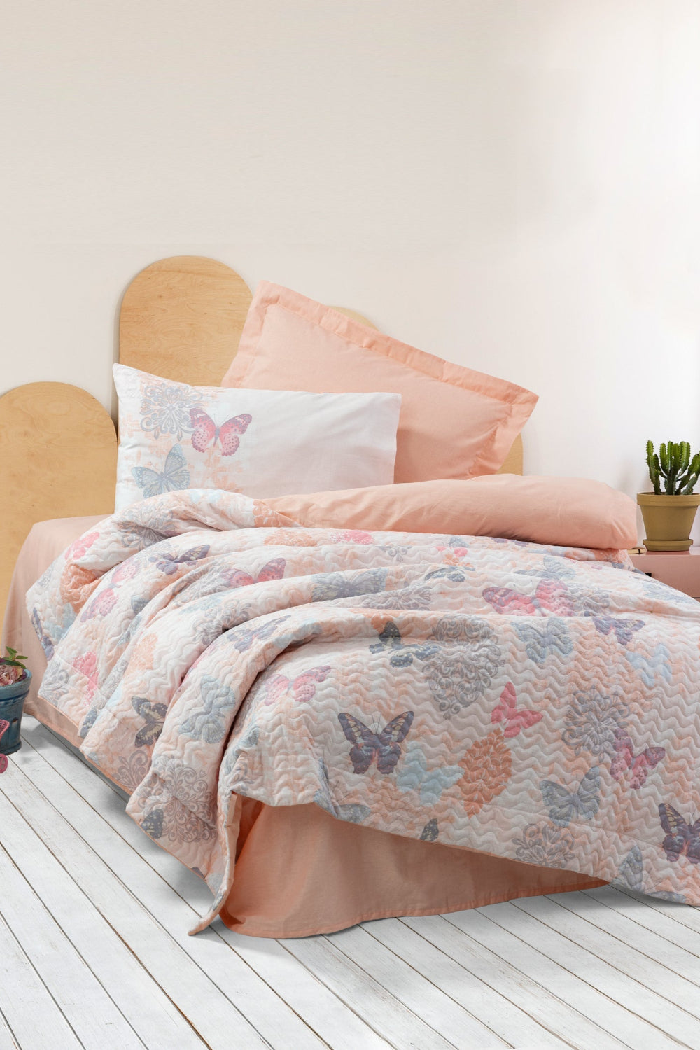 Cotton Box-Genç Odası Tek Kişilik Complete Set Kimela Pembe-Nevresim Takımı-1-Milagron.com