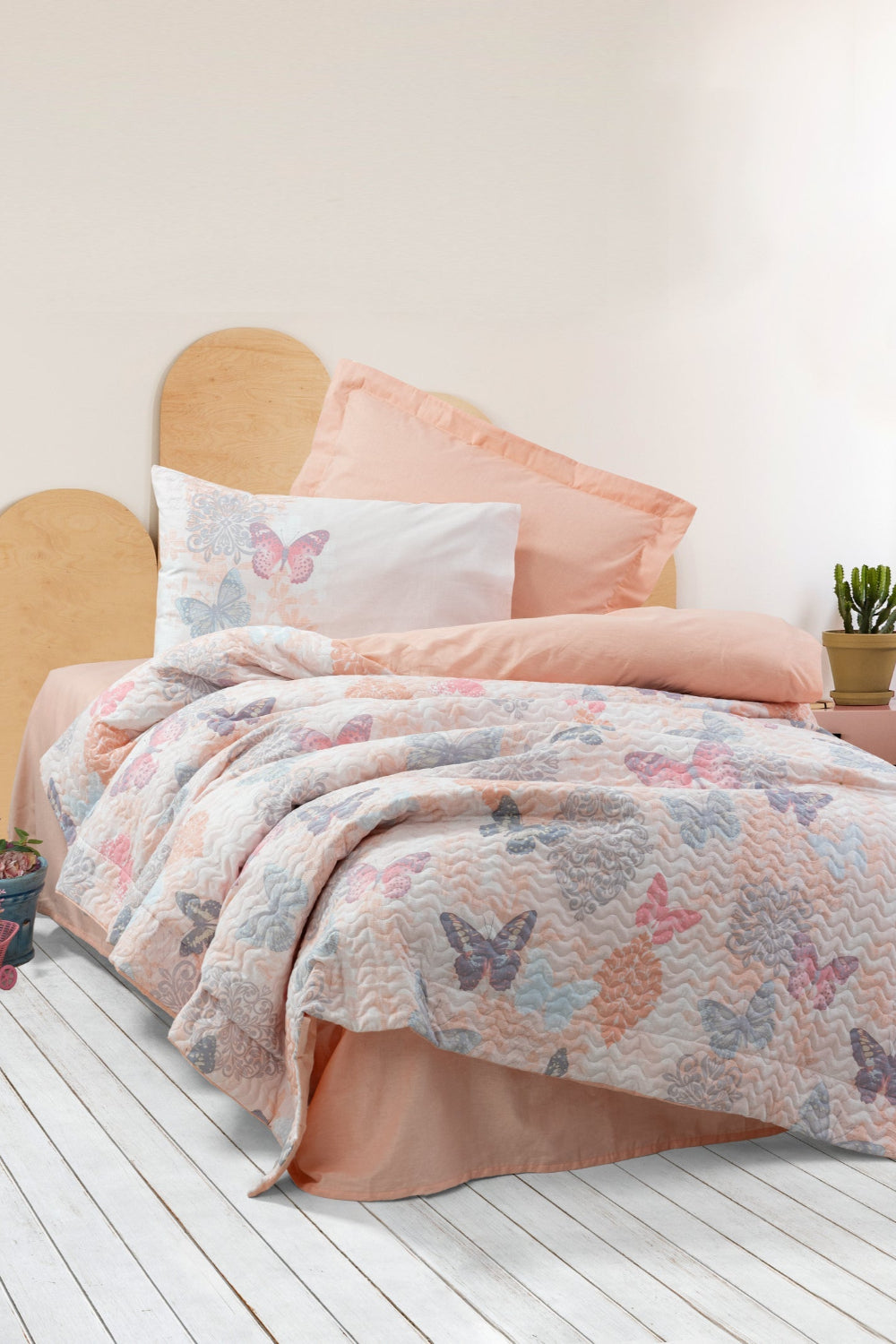 Cotton Box-Genç Odası Tek Kişilik Complete Set Kimela Pembe-Nevresim Takımı-1-Milagron.com