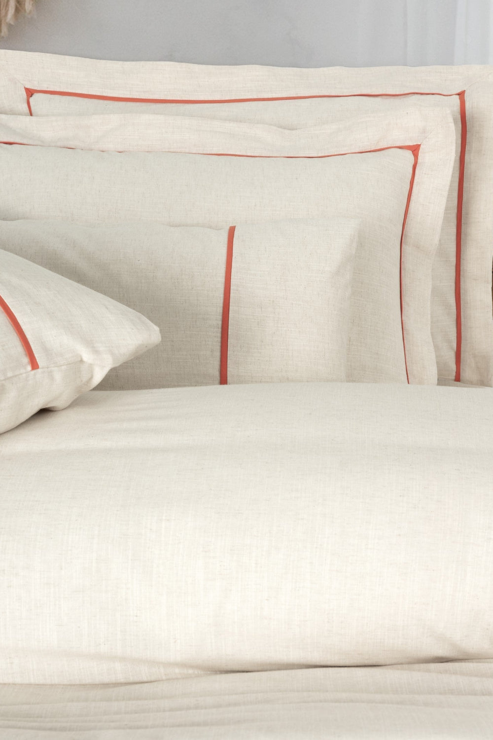 Cotton Box-Inborn Çift Kişilik Nevresim Takımı Banded Turuncu-Nevresim Takımı-2-Milagron.com