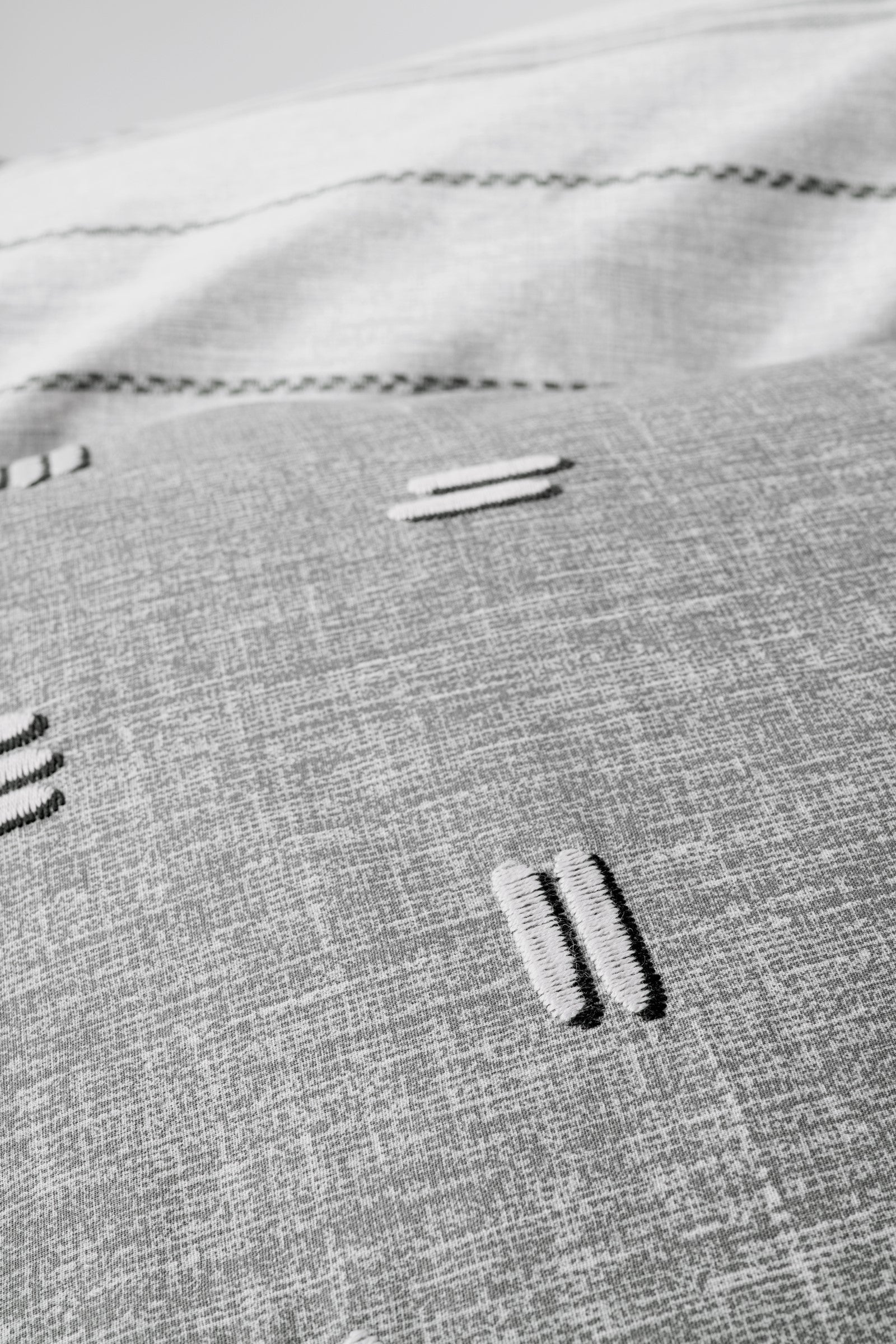 Cotton Box-Klein Nakışlı Ranforce Çift Kişilik Nevresim Takımı Patara Gri-Nevresim Takımı-3-Milagron.com