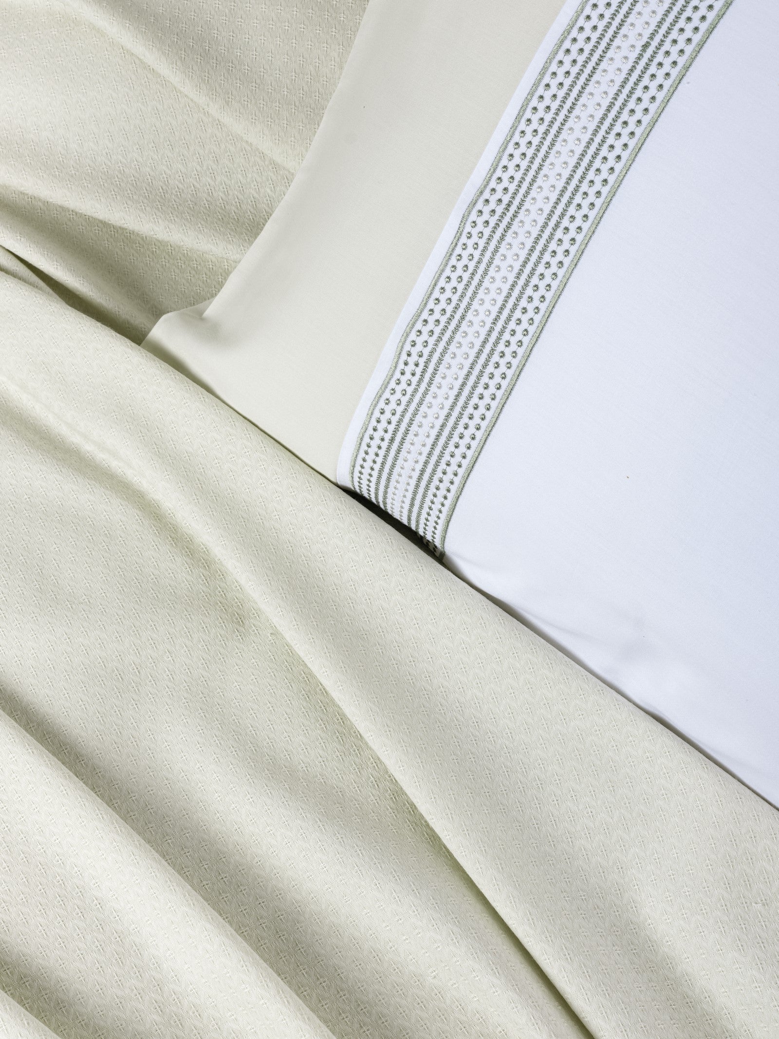 Cotton Box-Lusso Bambu Çift Kişilik Pike Takımı Lessy Yeşil-Pike Takımı-3-Milagron.com