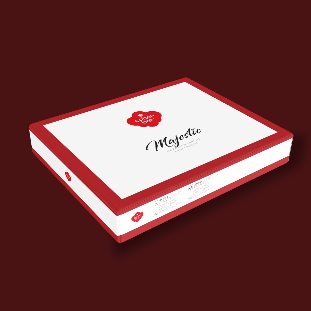 Cotton Box-Cotton Box Majestic çift Kişilik Nevresim Takımı Ines Bej-Çift Kişilik Nevresim Takımı-3-Milagron.com