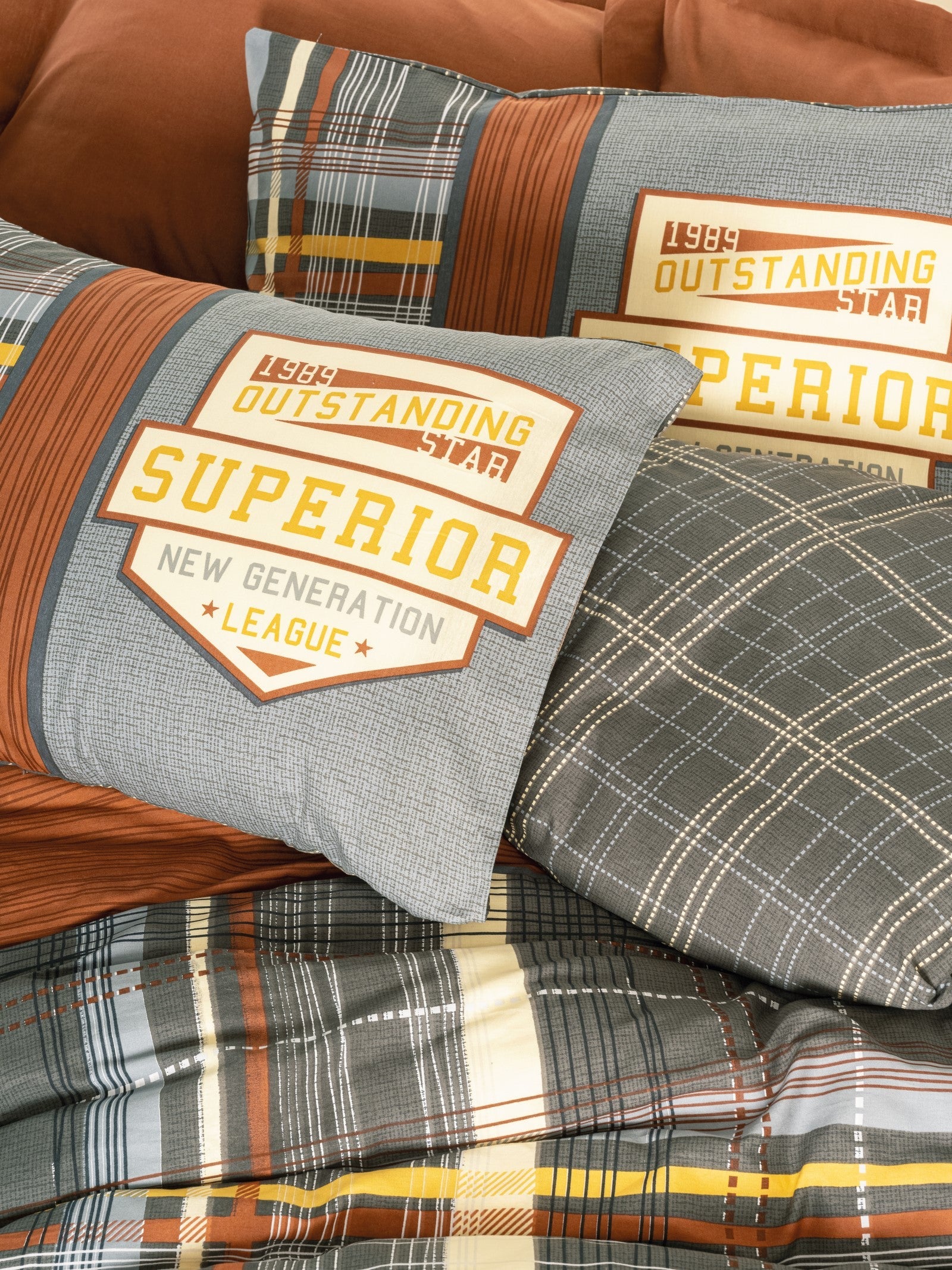 Cotton Box-Masculine Çift Kişilik Nevresim Takımı Ramiro Tarçın-Nevresim Takımı-2-Milagron.com