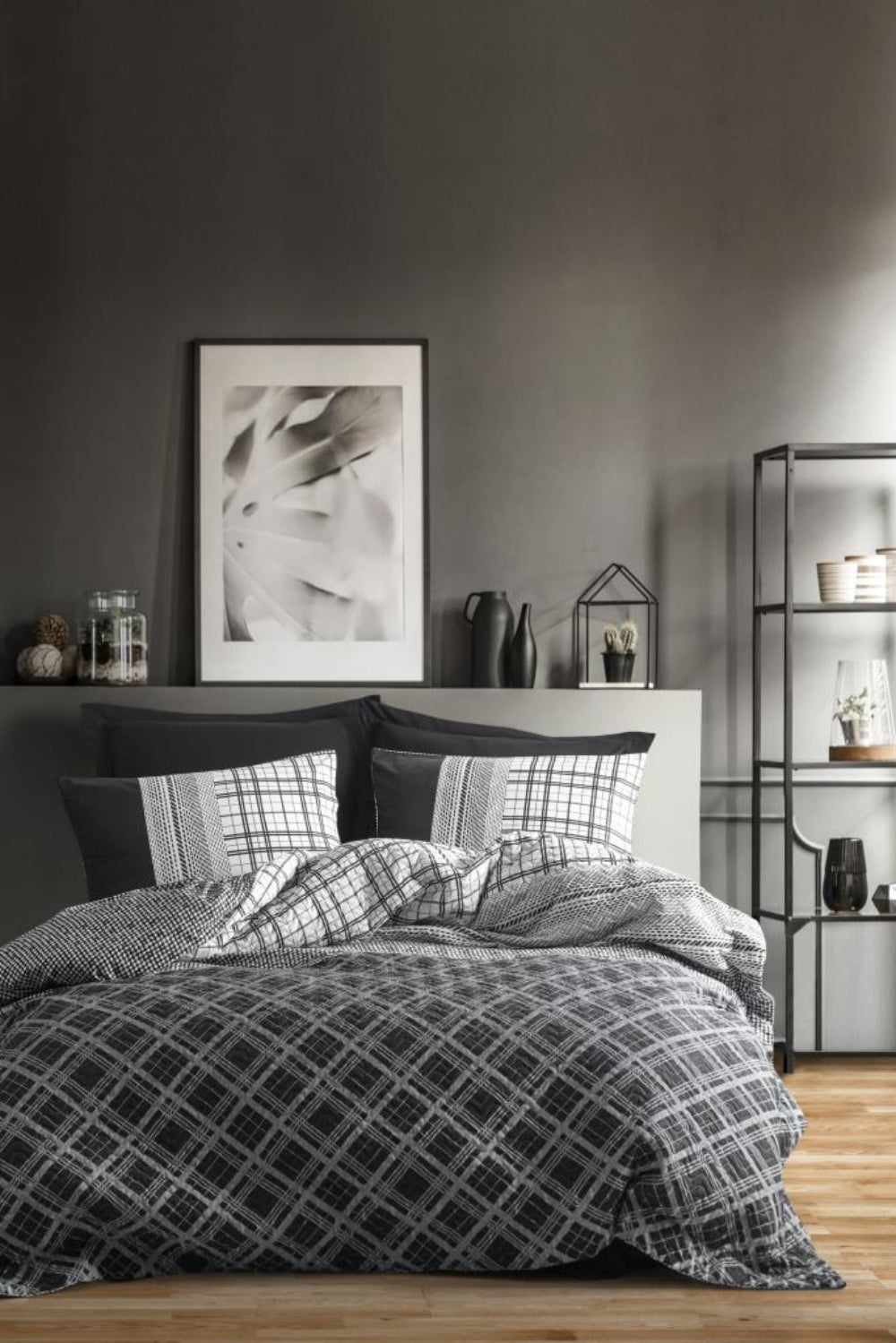 Cotton Box-Masculine Tek Kişilik Complete Set Carlos Siyah-Nevresim Takımı-1-Milagron.com