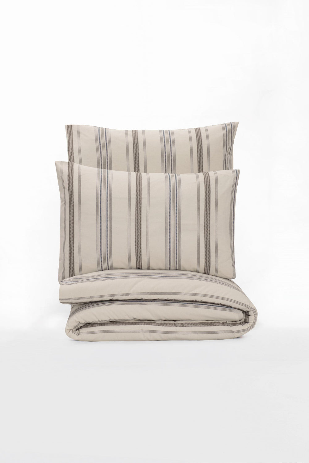 Cotton Box-Natureforce İpliği Boyalı Çift Kişilik Nevresim Takımı Neoma Vizon-Nevresim Takımı-3-Milagron.com