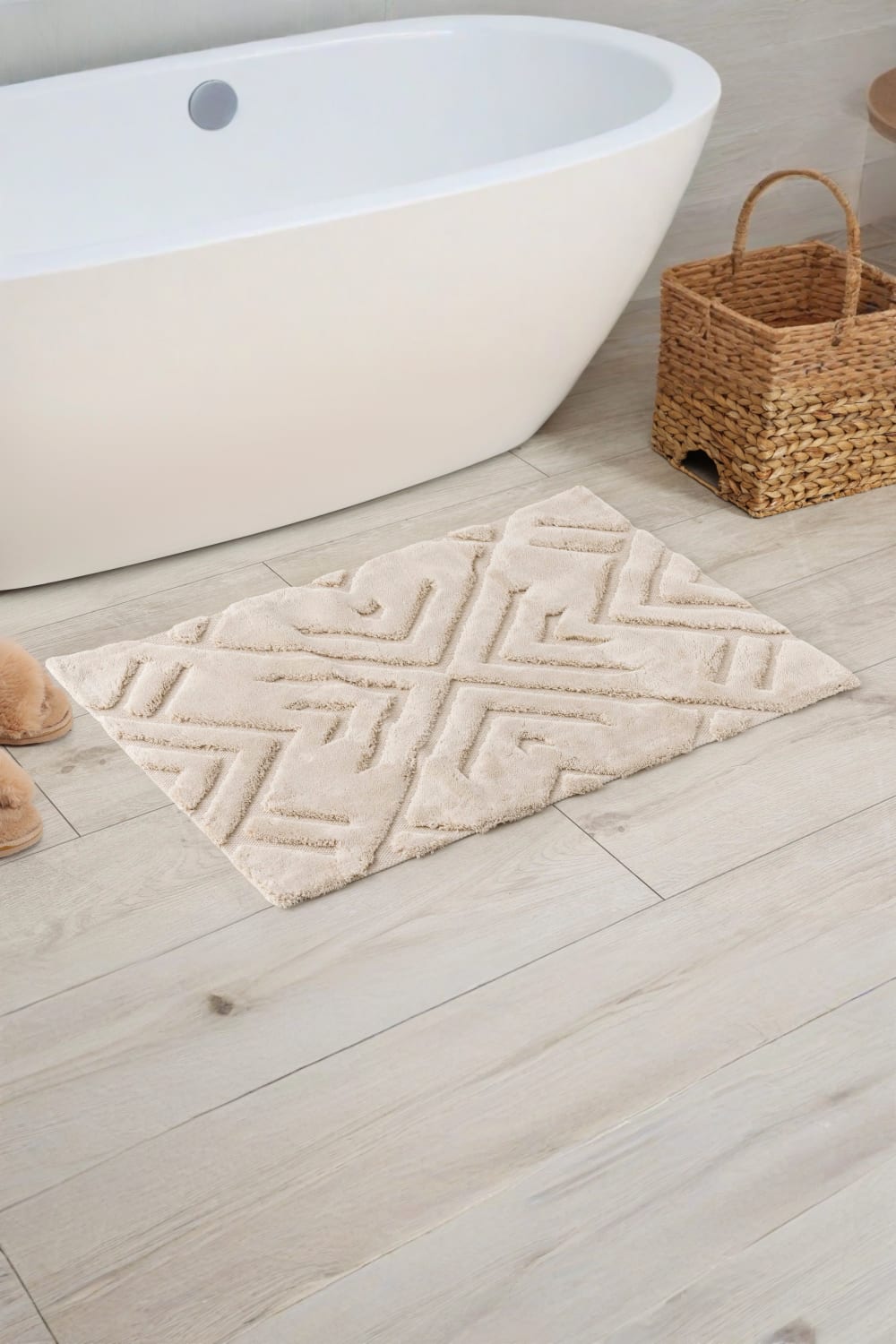 Cotton Box-Pamuklu Paspas Blow Bej 60x100-Paspas-1-Milagron.com