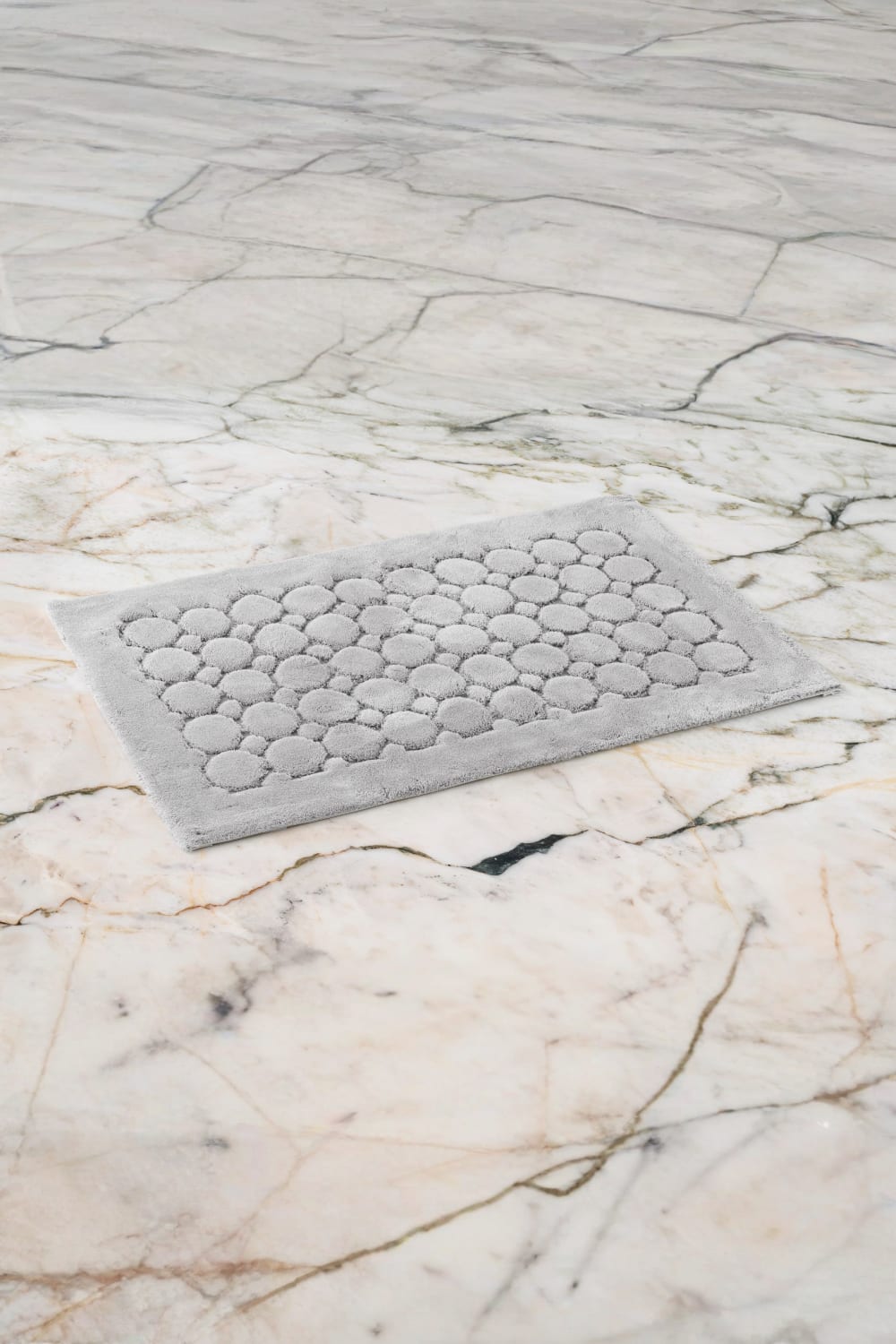 Cotton Box-Pamuklu Paspas Pattern Açık Gri 60x100-Paspas-1-Milagron.com