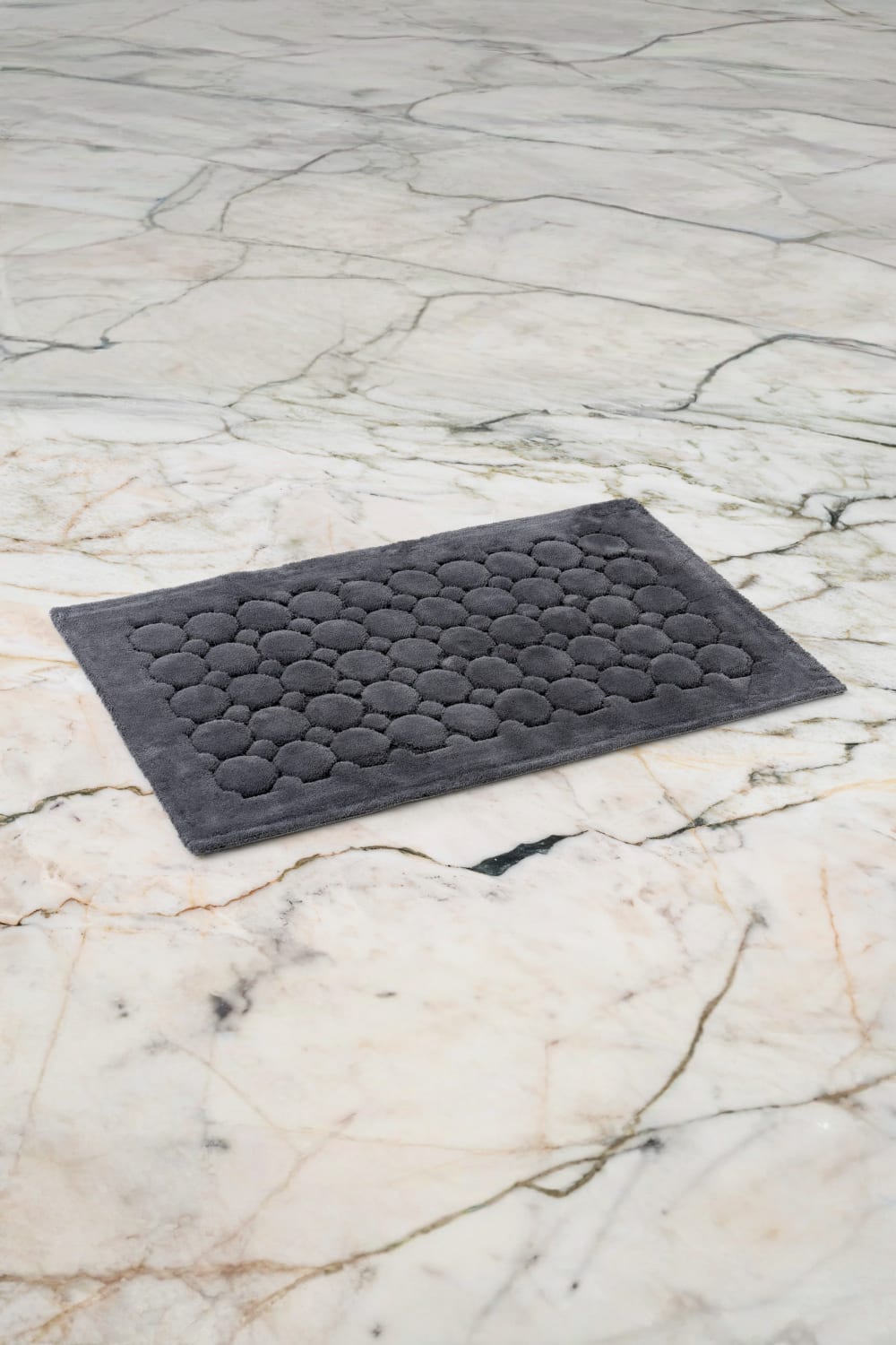 Cotton Box-Pamuklu Paspas Pattern Koyu Gri 60x100-Paspas-1-Milagron.com