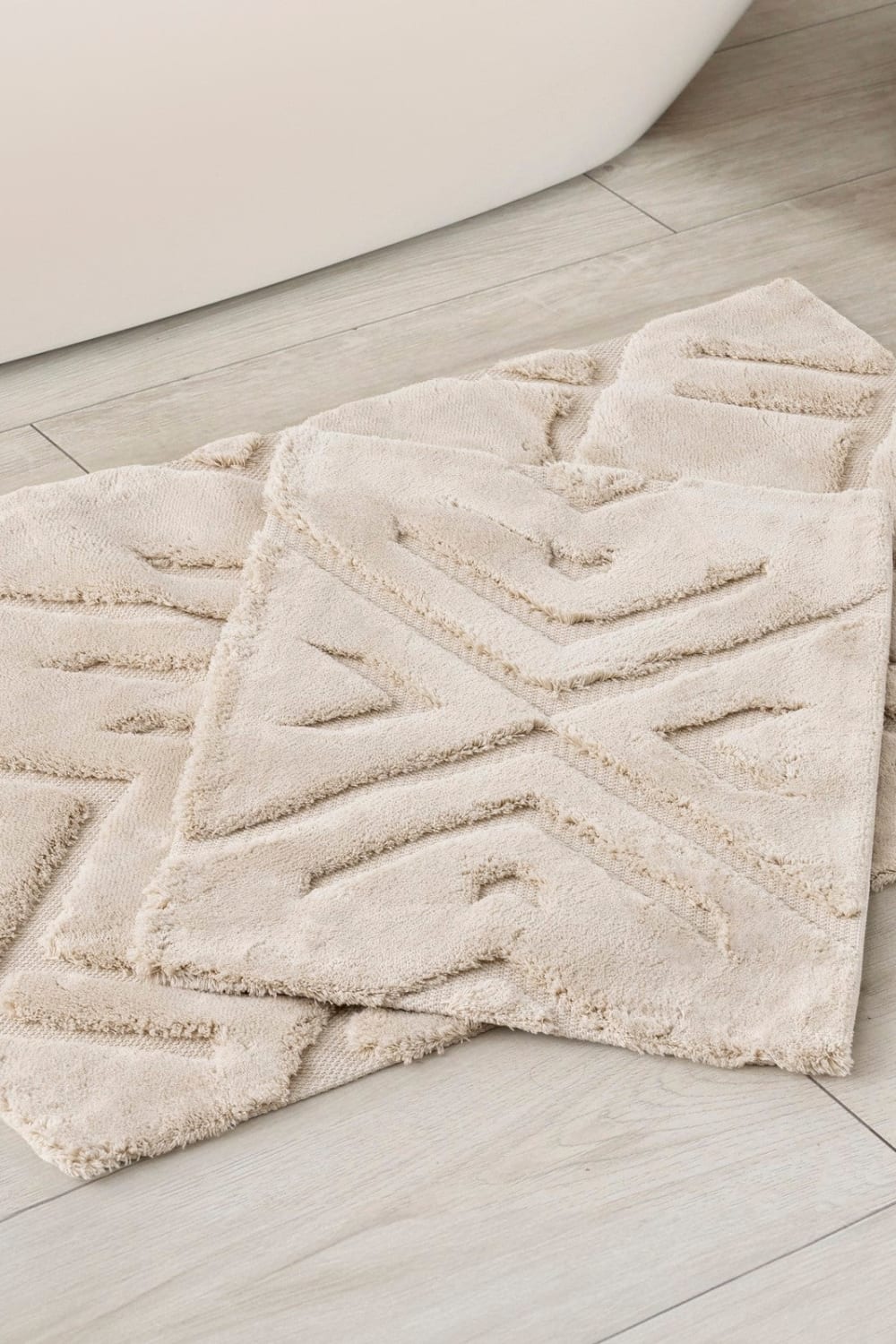 Cotton Box-Pamuklu Paspas Seti Blow Bej 60x100+40x60-Paspas-1-Milagron.com