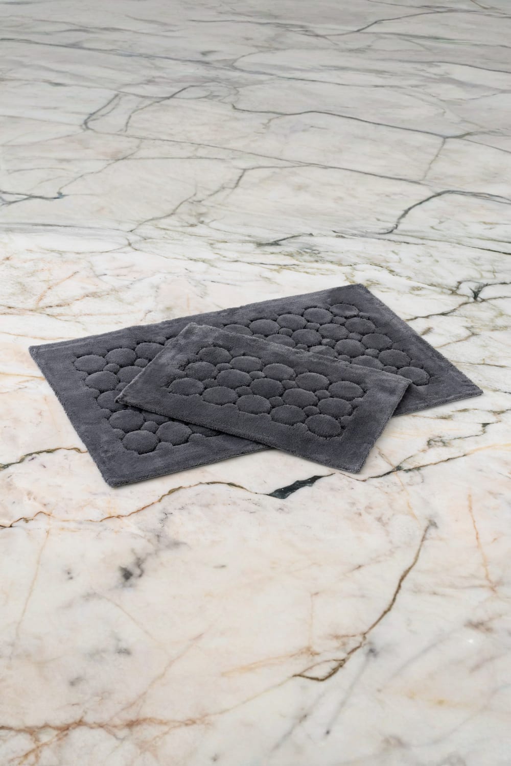 Cotton Box-Pamuklu Paspas Seti Pattern Koyu Gri 60x100+40x60-Paspas-1-Milagron.com