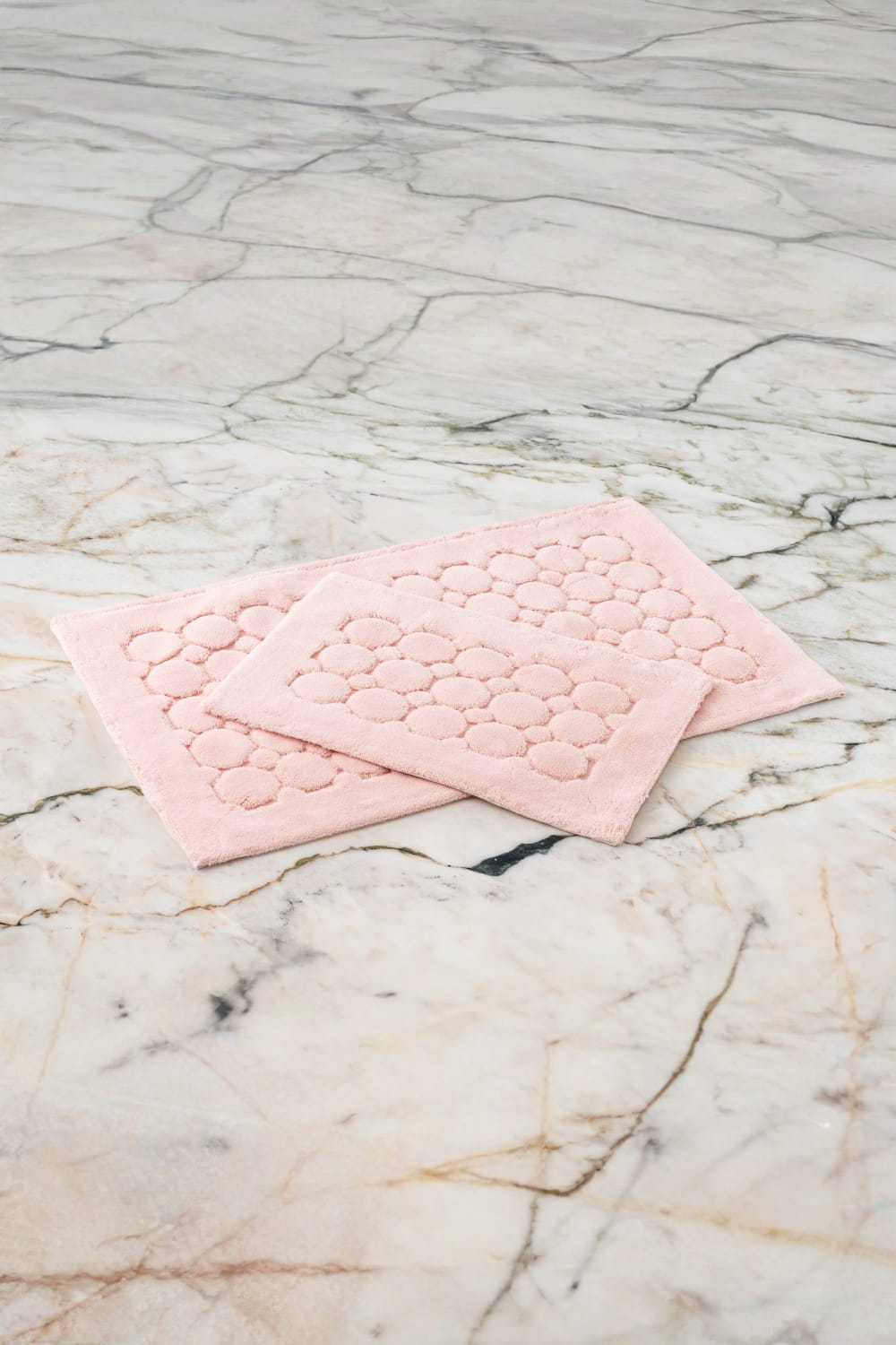 Cotton Box-Pamuklu Paspas Seti Pattern Pudra 60x100+40x60-Paspas-1-Milagron.com