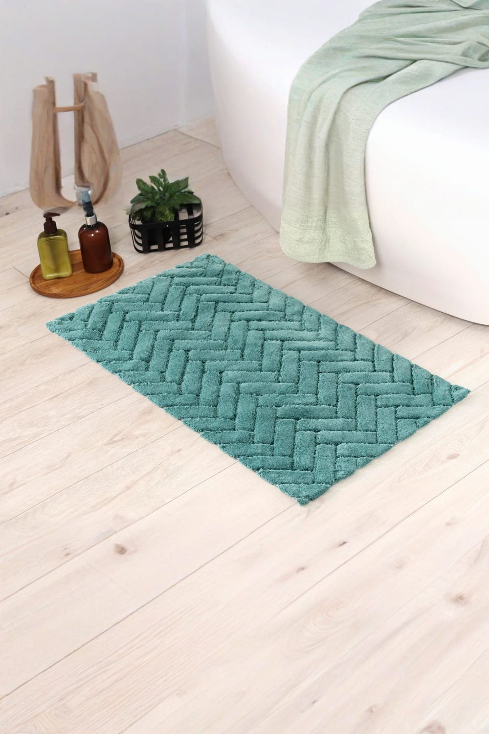 Cotton Box-Pamuklu Paspas Zibby Mint 60x100-Paspas-1-Milagron.com