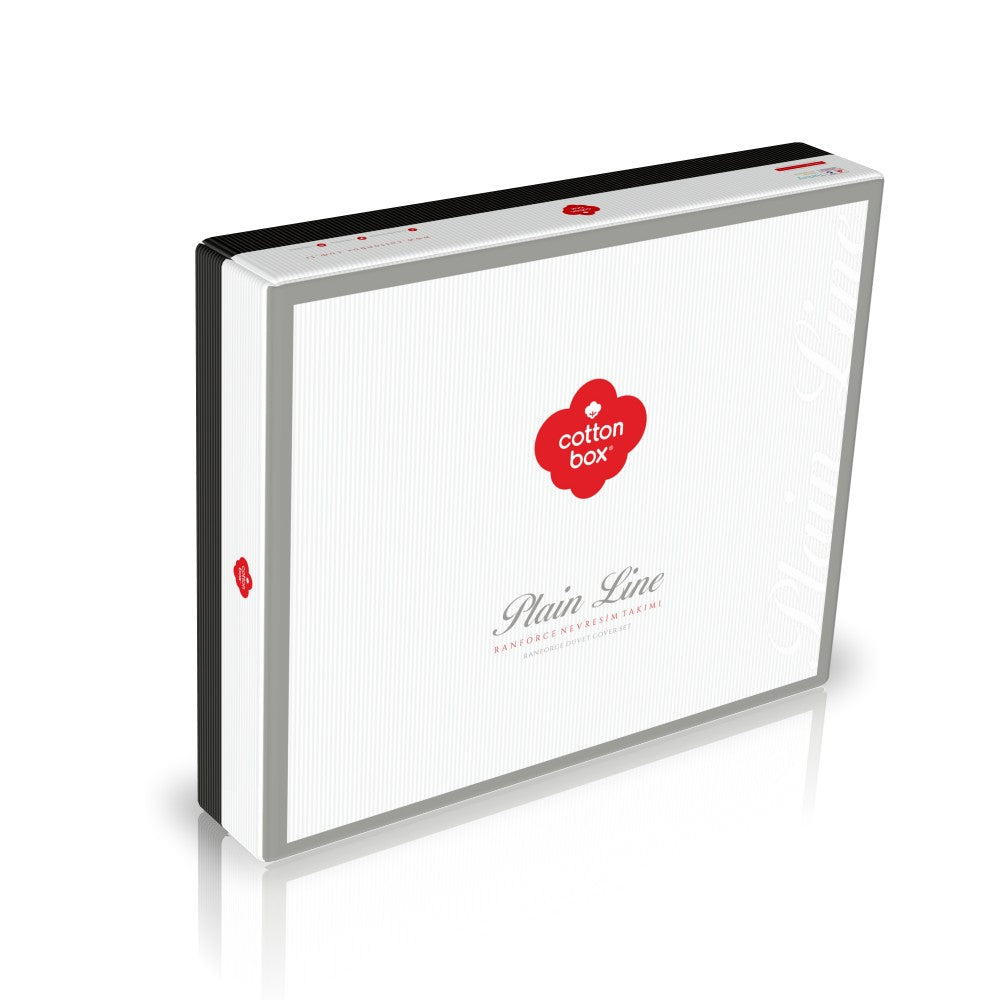 Cotton Box-Plain Çift Kişilik Nevresim Takımı Sooty Gri-Nevresim Takımı-5-Milagron.com