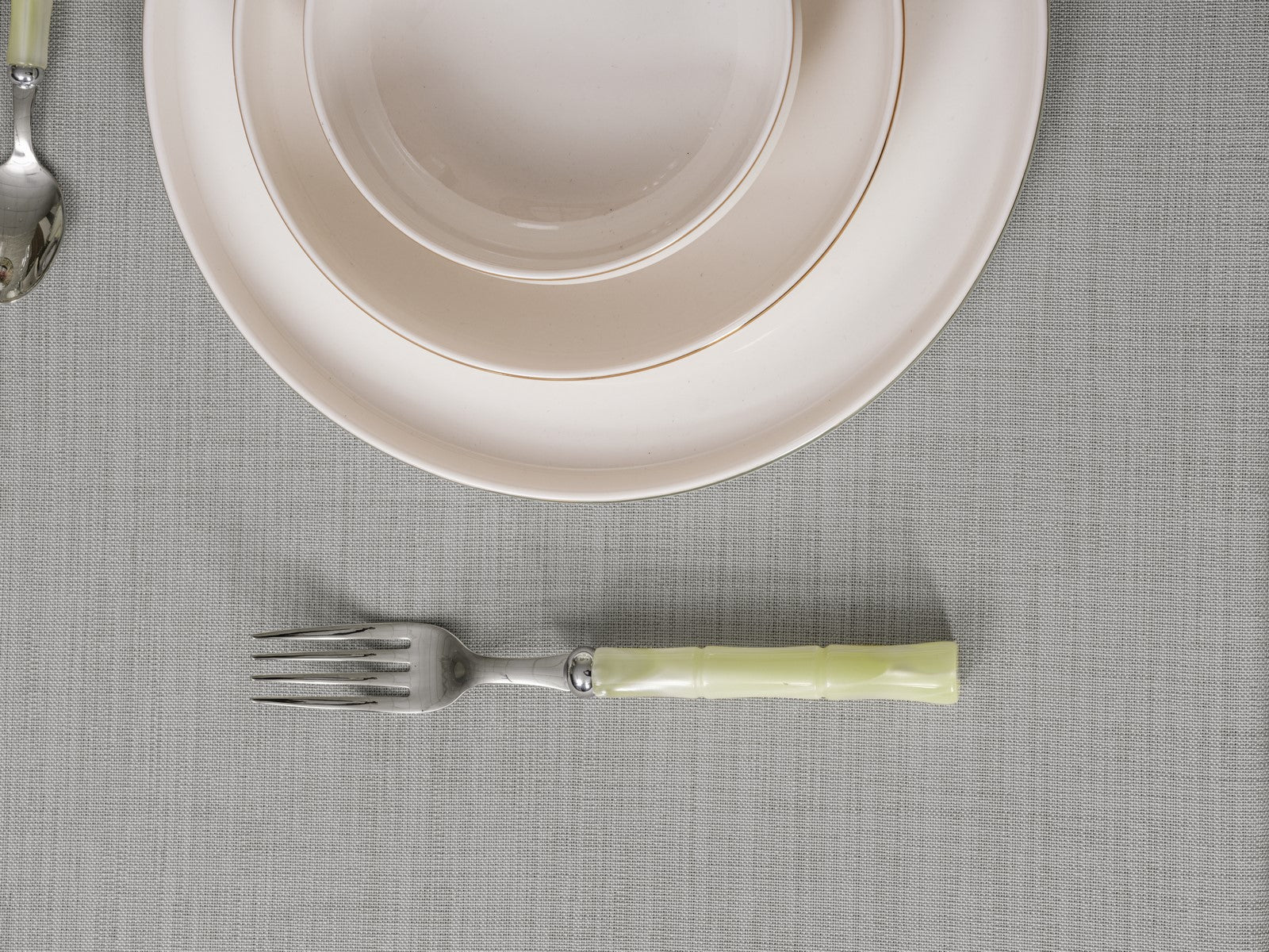 Cotton Box-Cotton Box Plain Masa örtüsü Gri 155x160-Masa Örtüsü-3-Milagron.com