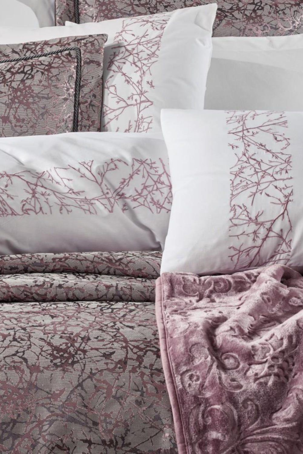 Cotton Box-Platinium Çeyiz Seti Destina Pudra-Nevresim Takımı-2-Milagron.com