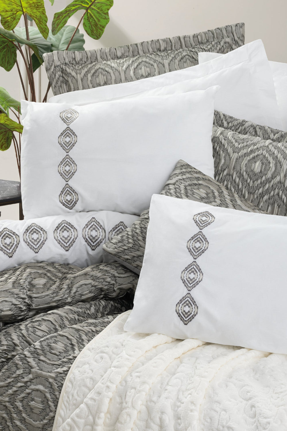 Cotton Box-Platinium Çeyiz Seti Orenda Bej-Nevresim Takımı-2-Milagron.com