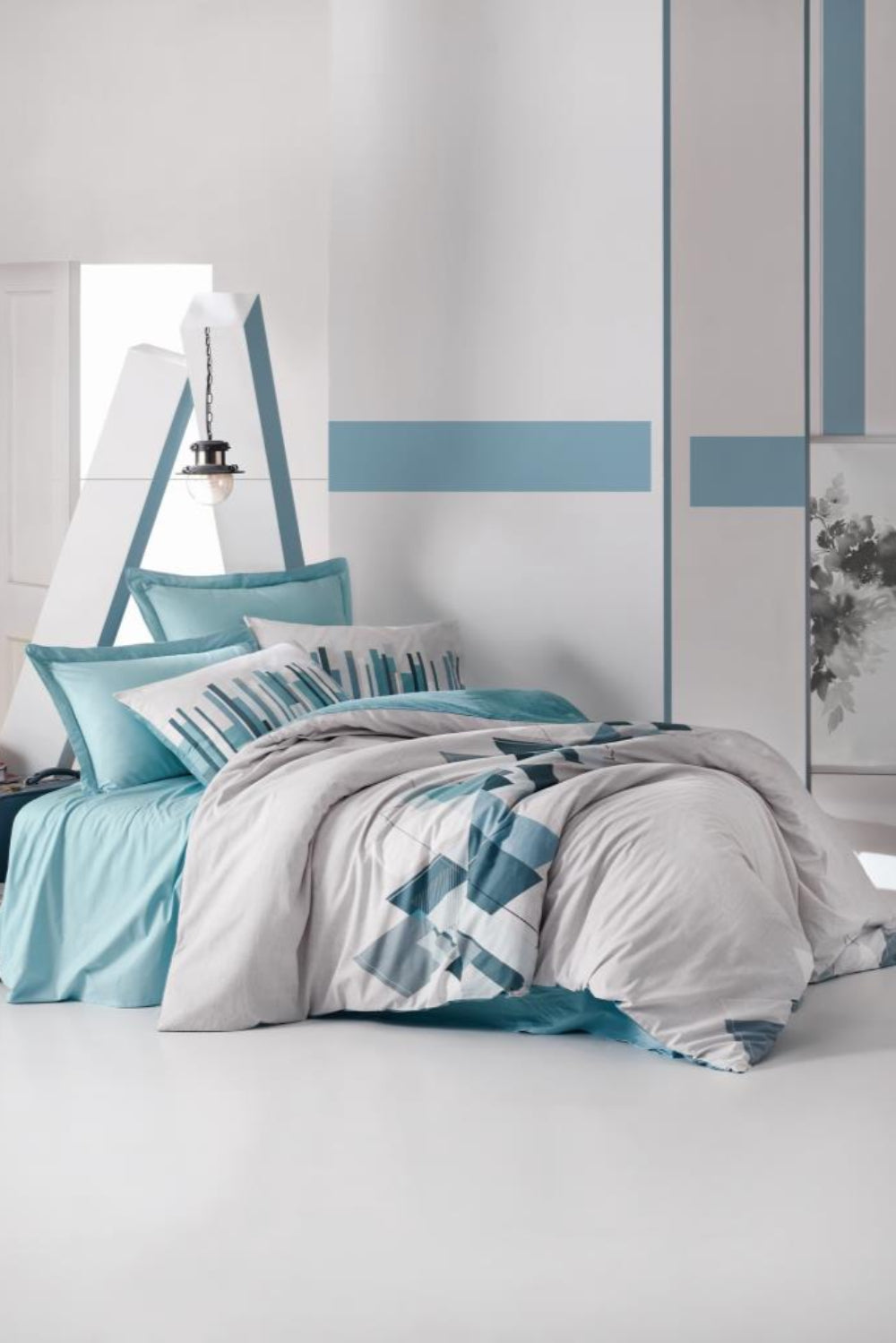 Cotton Box-Ranforce Çift Kişilik Nevresim Takımı Nesto Petrol-Nevresim Takımı-1-Milagron.com