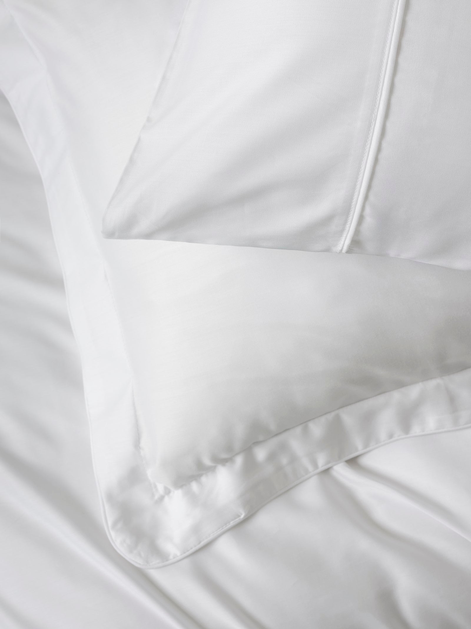 Cotton Box-Silky Saten Çift Kişilik Nevresim Takımı Beyaz-Nevresim Takımı-3-Milagron.com