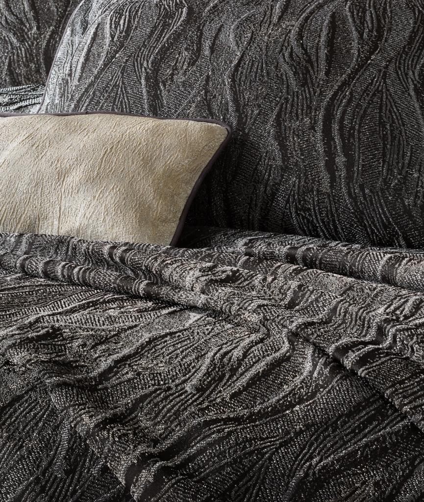 Cotton Box-Smart çift Kişilik Yatak Örtüsü Carita Antrasit-Yatak Örtüsü-2-Milagron.com