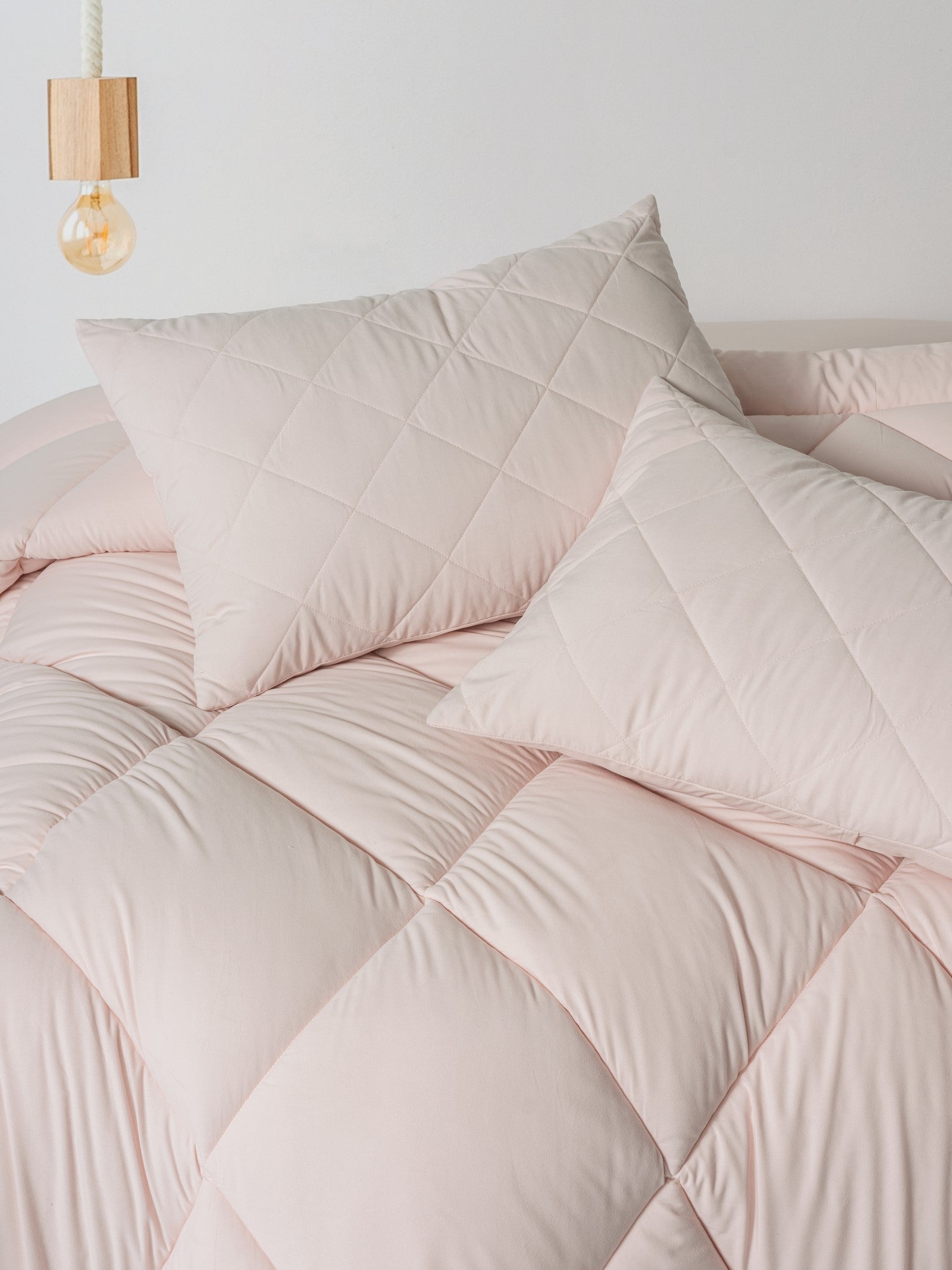 Cotton Box-Softwash Tek Kişilik Yorgan Seti Pembe-Yorgan-2-Milagron.com