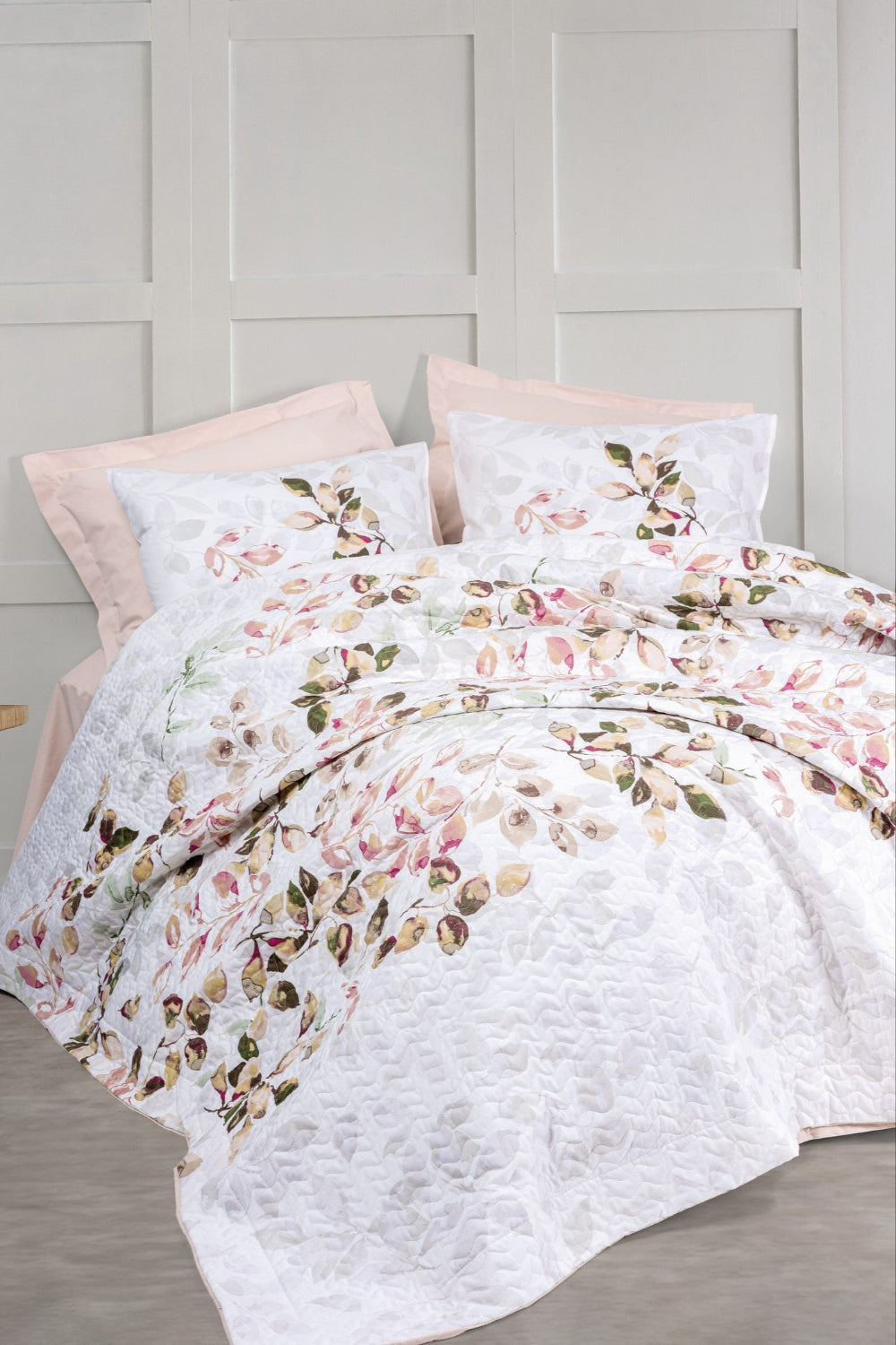 Cotton Box-Tek Kişilik Complete Set Brice Bej-Nevresim Takımı-1-Milagron.com