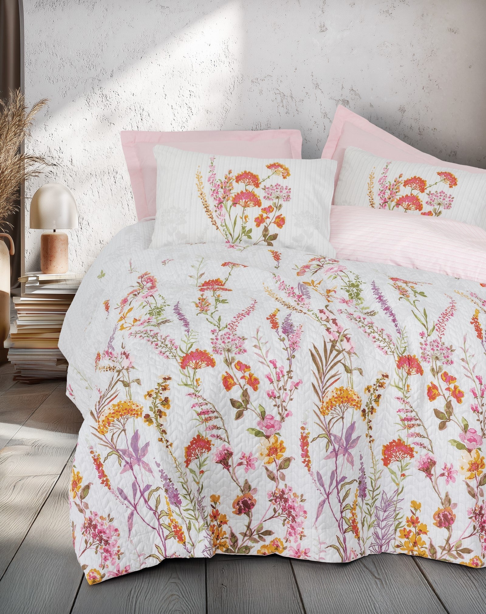 Cotton Box Tek Kişilik Complete Set Lilura Pembe