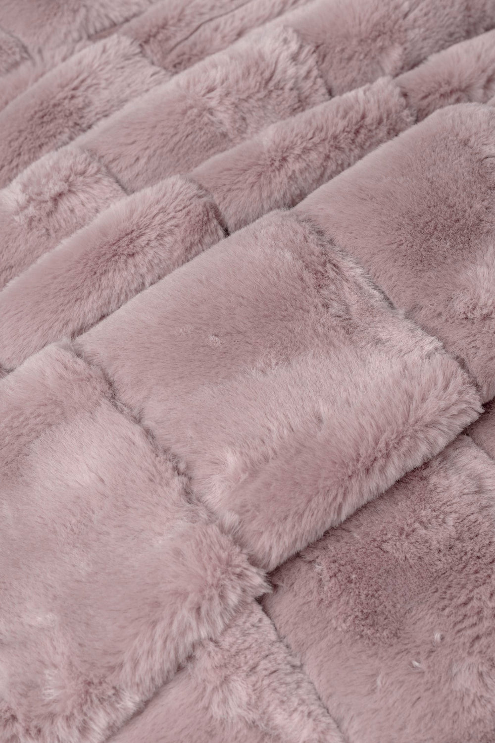 Cotton Box-Trim Çift Kişilik Kürk Battaniyeli Nevresim Takımı Suave Pudra-Nevresim Takımı-2-Milagron.com