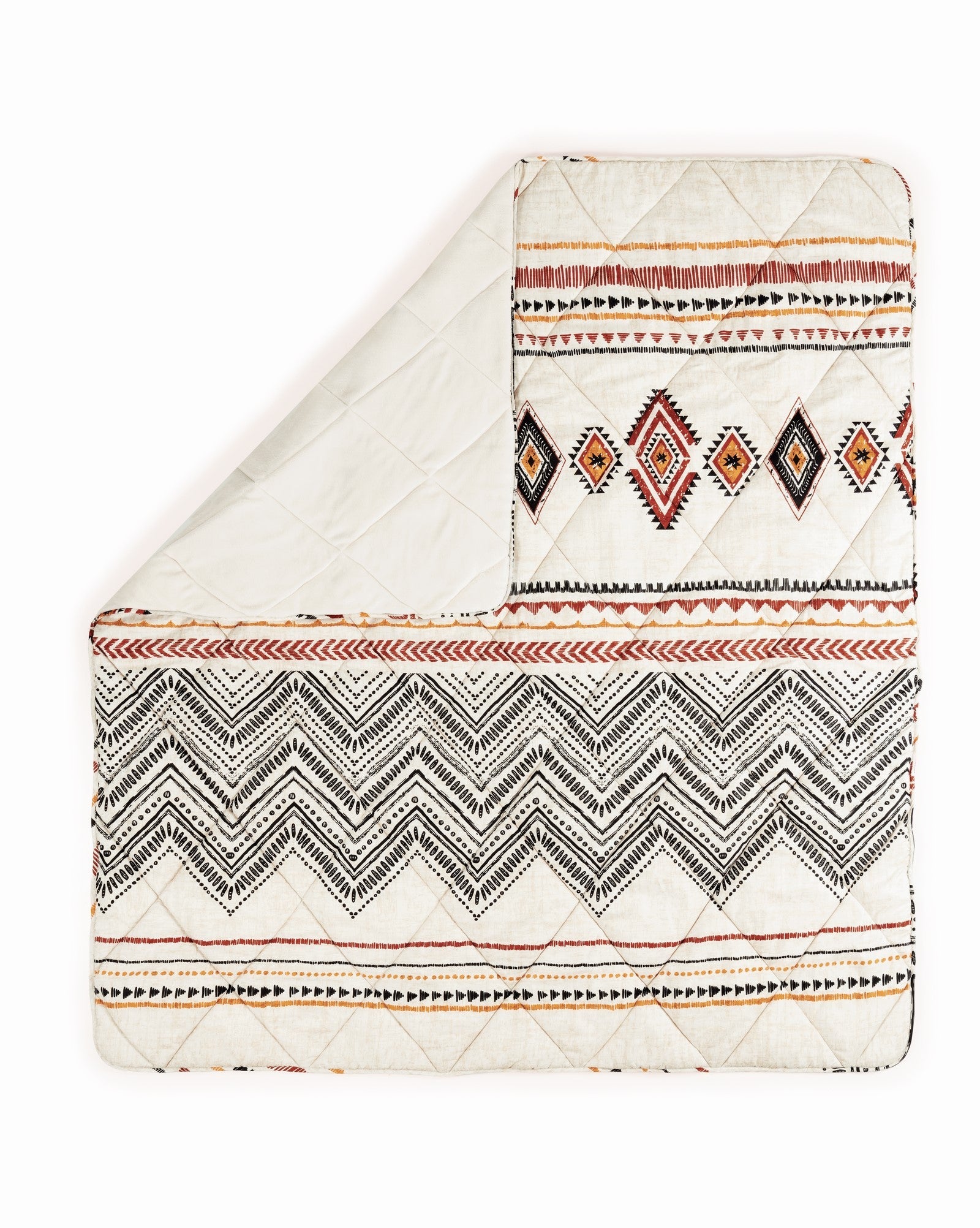 Cotton Box-Cotton Box Velvet Tek Kişilik Yorgan Felix Bej 155x215 Cm-Tek Kişilik Yorgan-2-Milagron.com