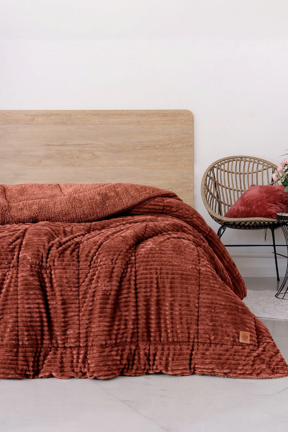 Cotton Box-Wave Çift Kişilik Yorgan Tarçın 195x215 Cm-Yorgan-1-Milagron.com